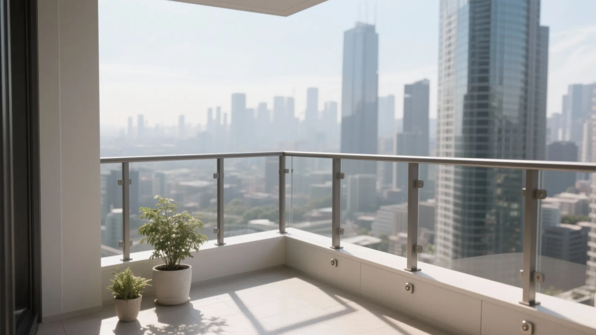 Slim-Line Aluminium Railings for More Visual Space