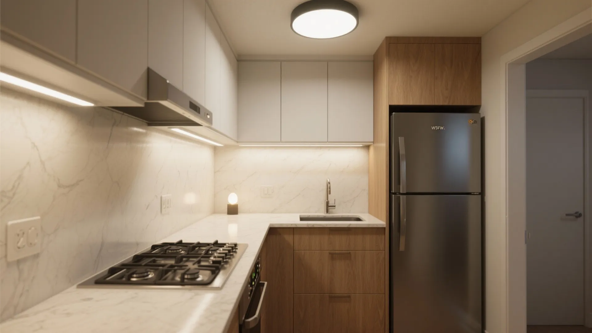 Slim Appliances And Integrated Lighting