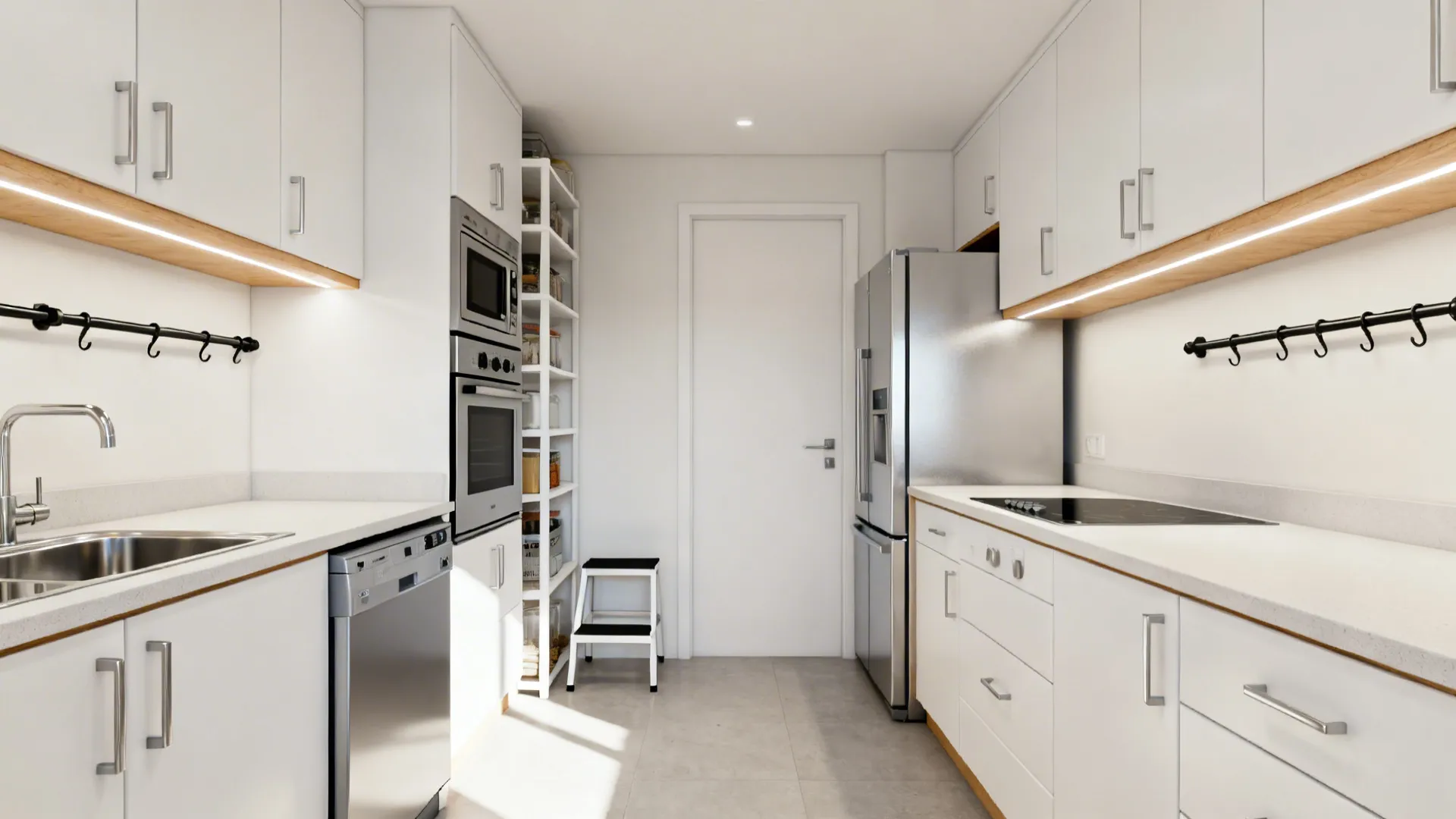 Slim Appliances and Vertical Utilities