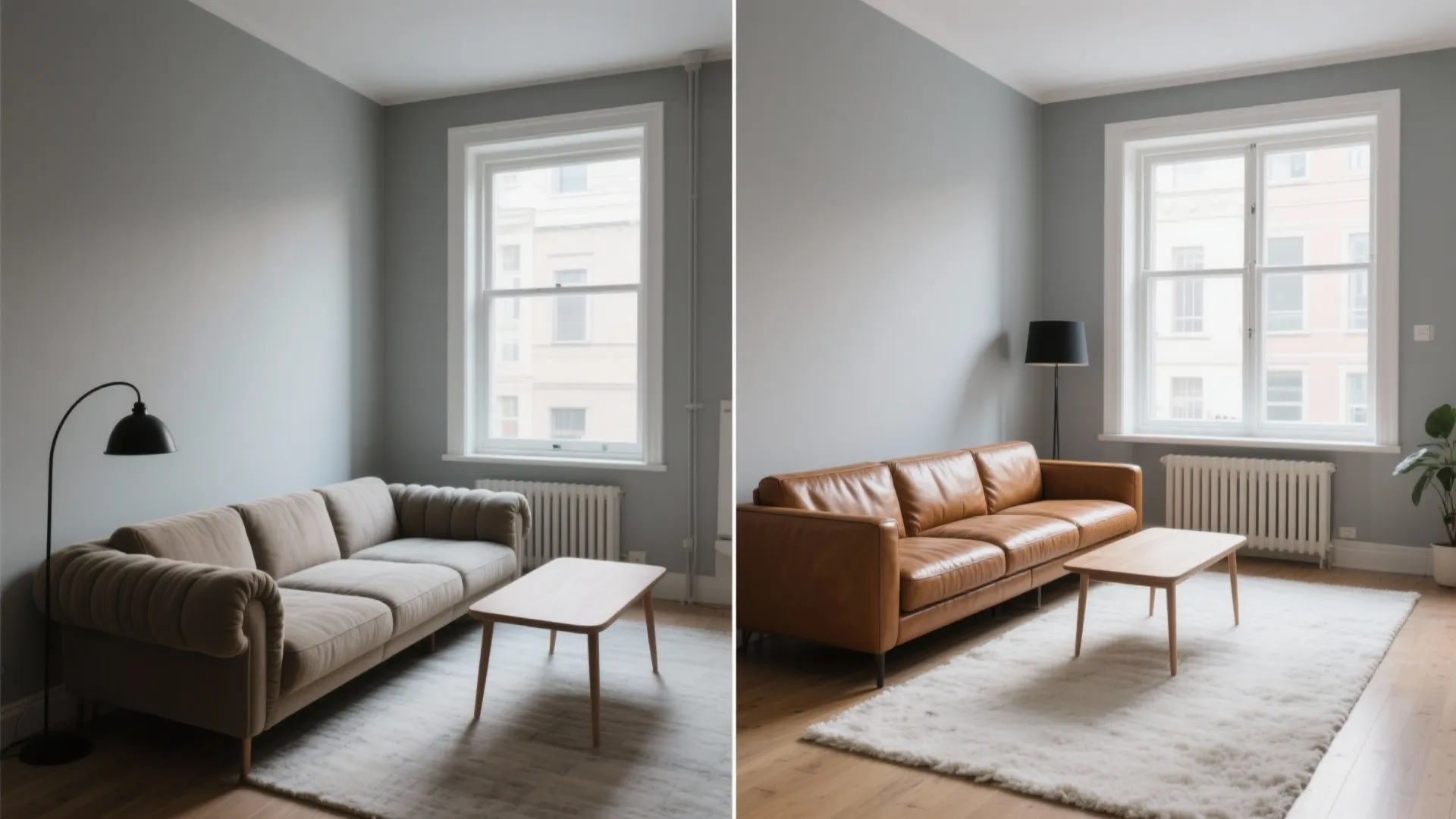 Low-profile, slim-arm silhouettes that open the room