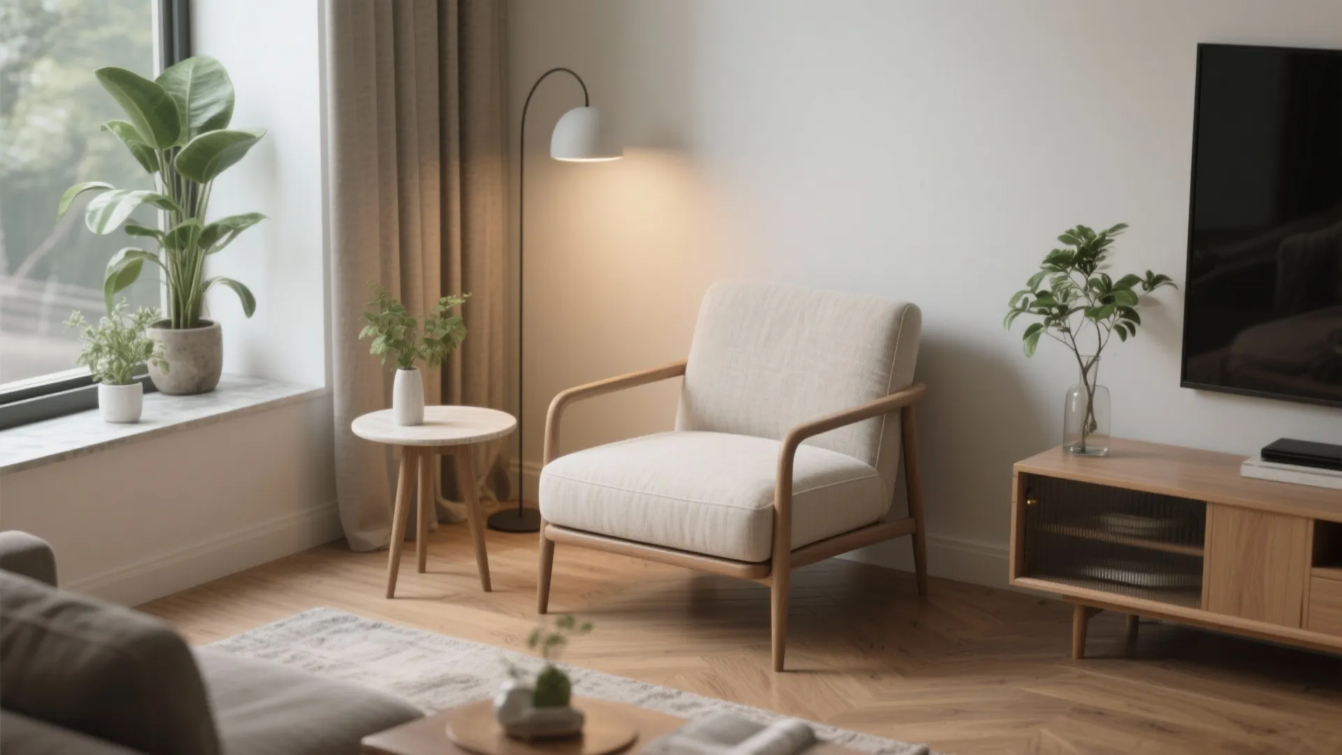 5. Slim Profile Armchairs