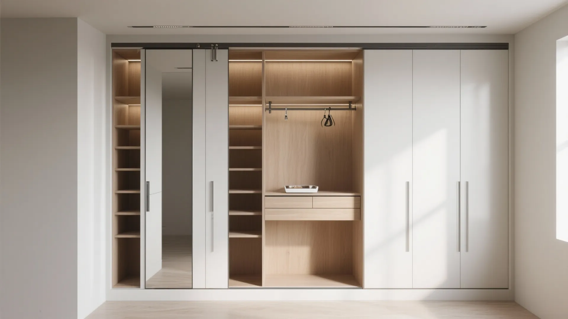 Tall Slim Armoire With Sliding Doors