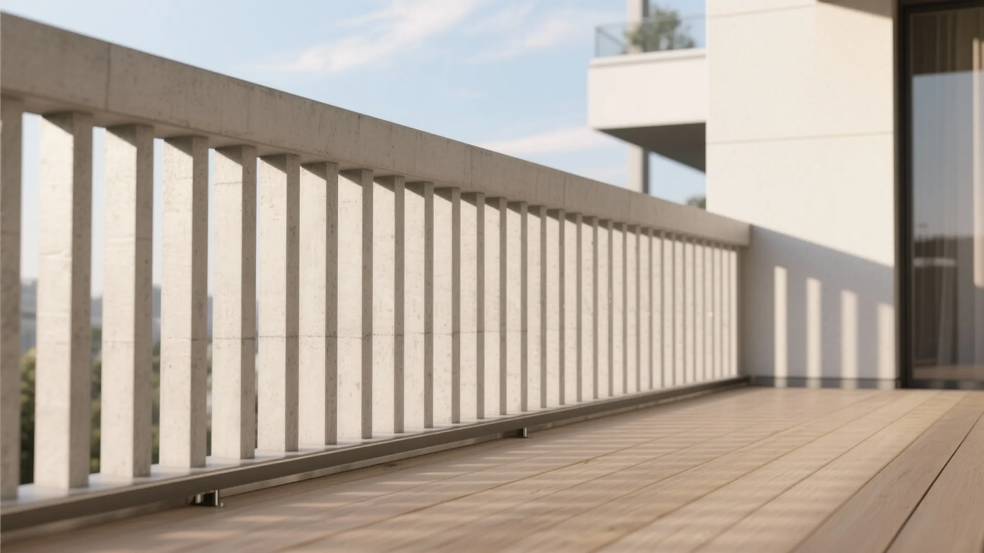 Slim Precast Balusters With Shadow Lines