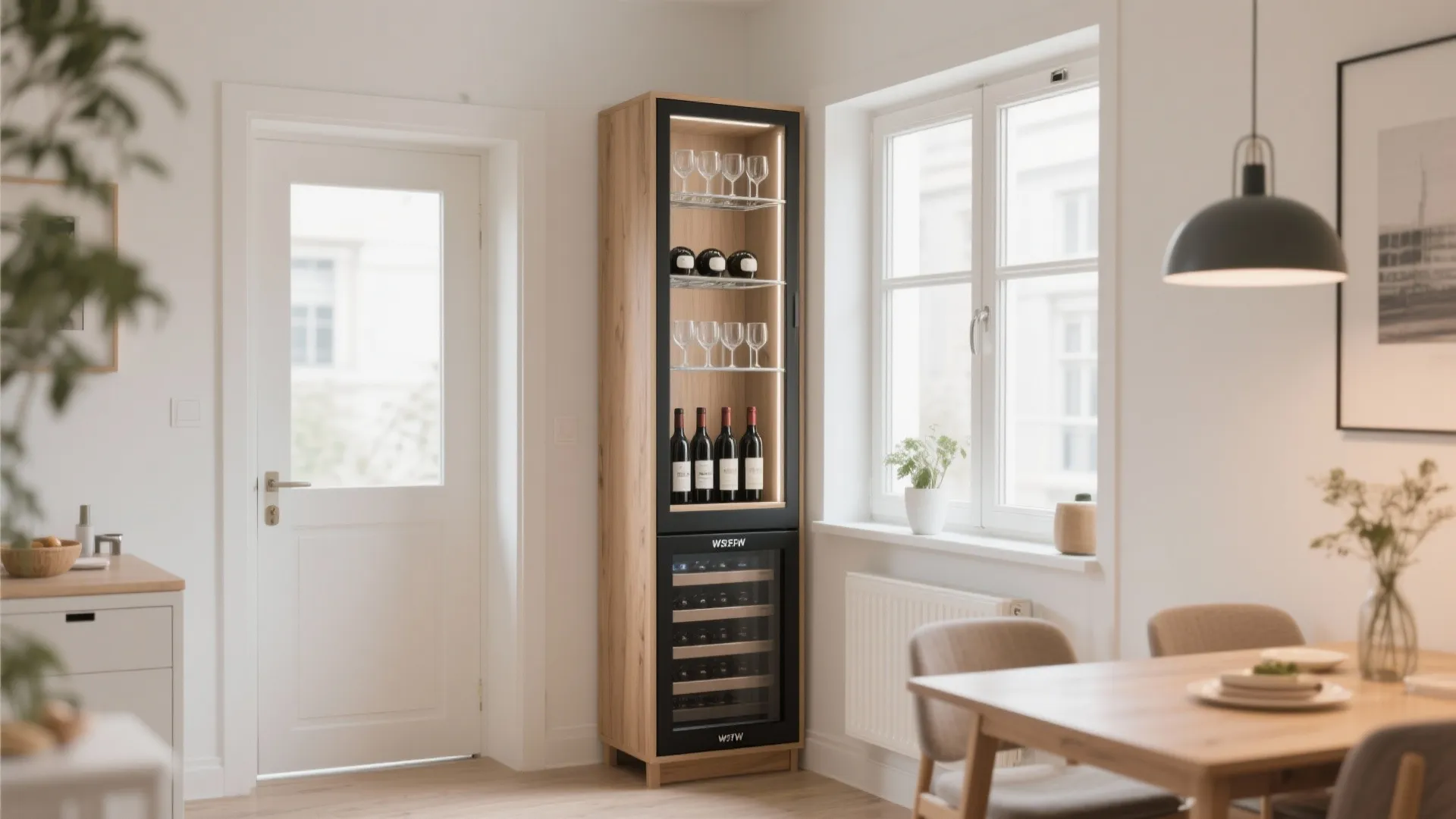 5. Tall Slim Cabinet for Tight Spaces