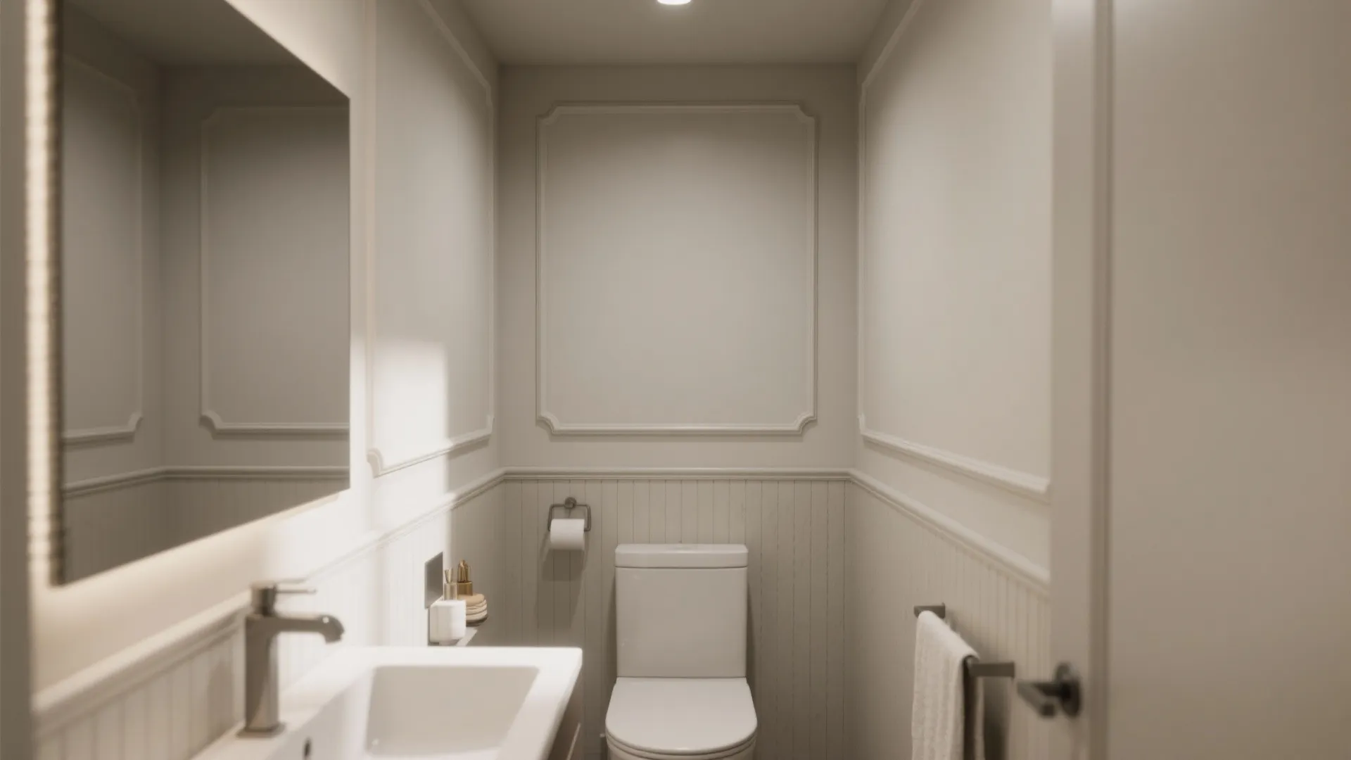 1. Slim Profile for Small Bathrooms