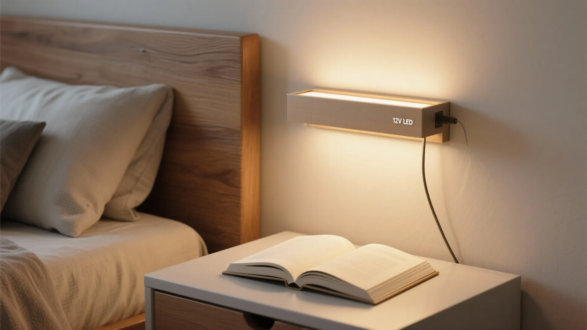1. Slim bedside reading sconces