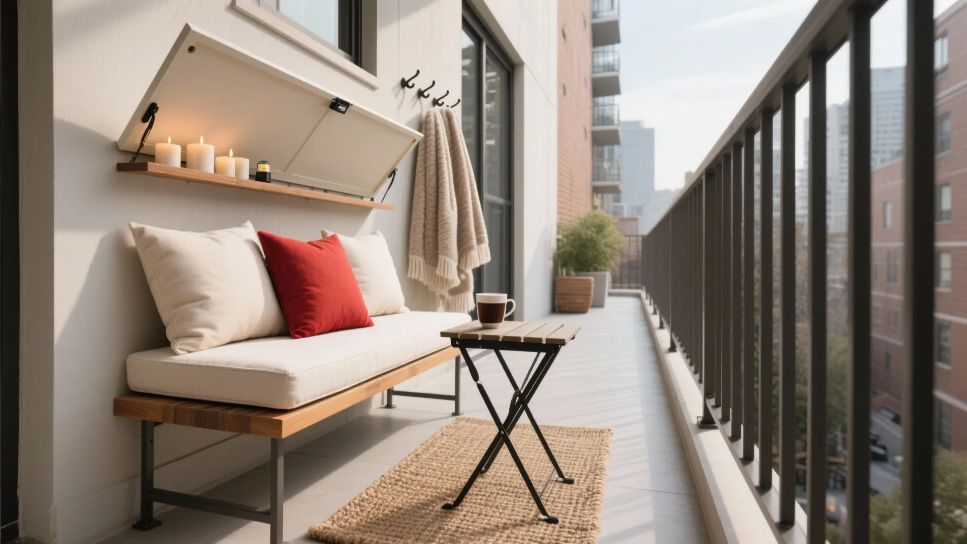 Slim Seating with Hidden Storage