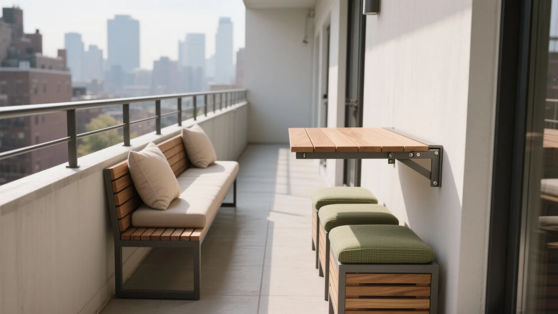 Slimline Lounge + Fold-Down Table