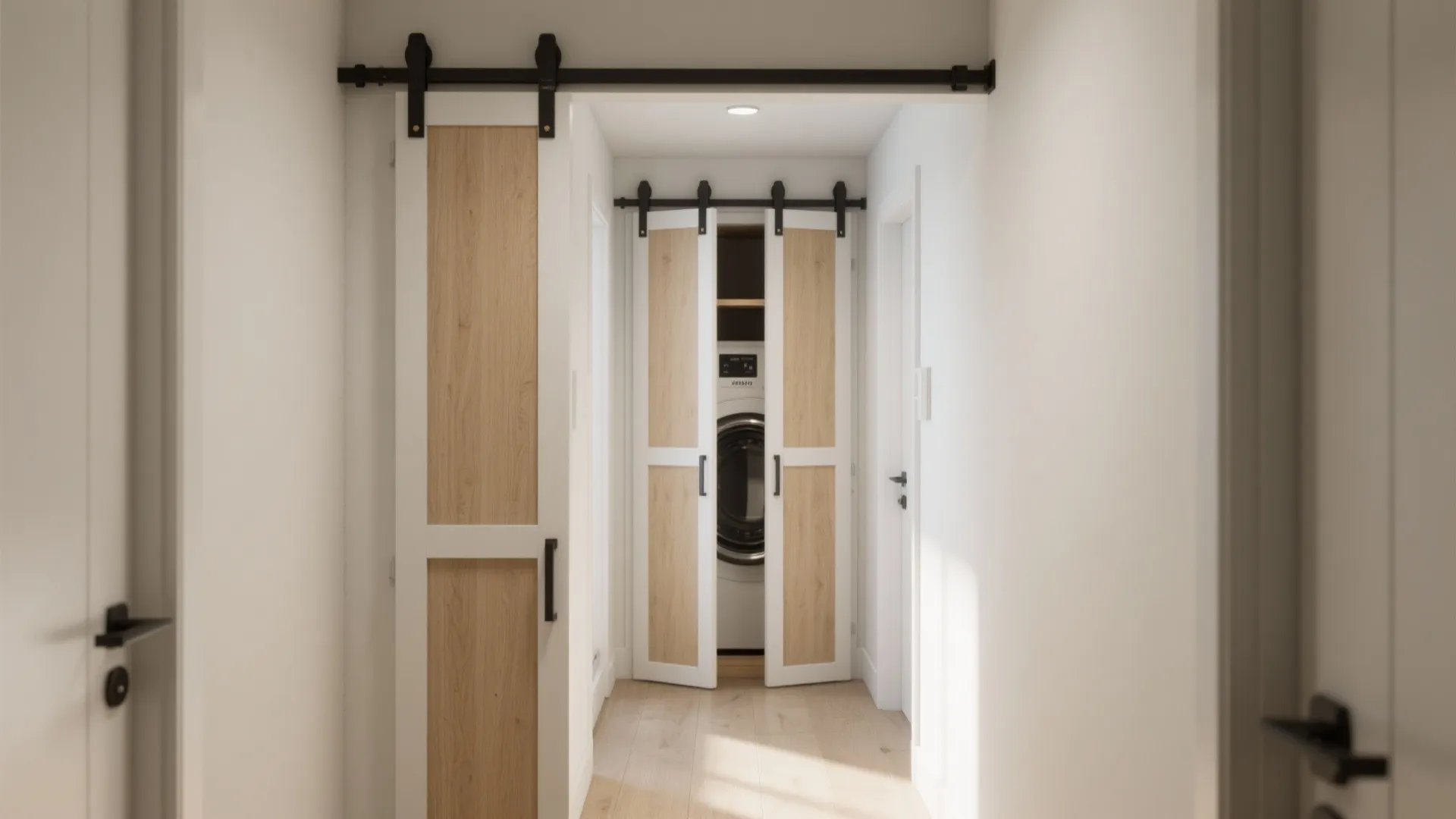 Slim Bi-Fold Panels for Tight Doorways