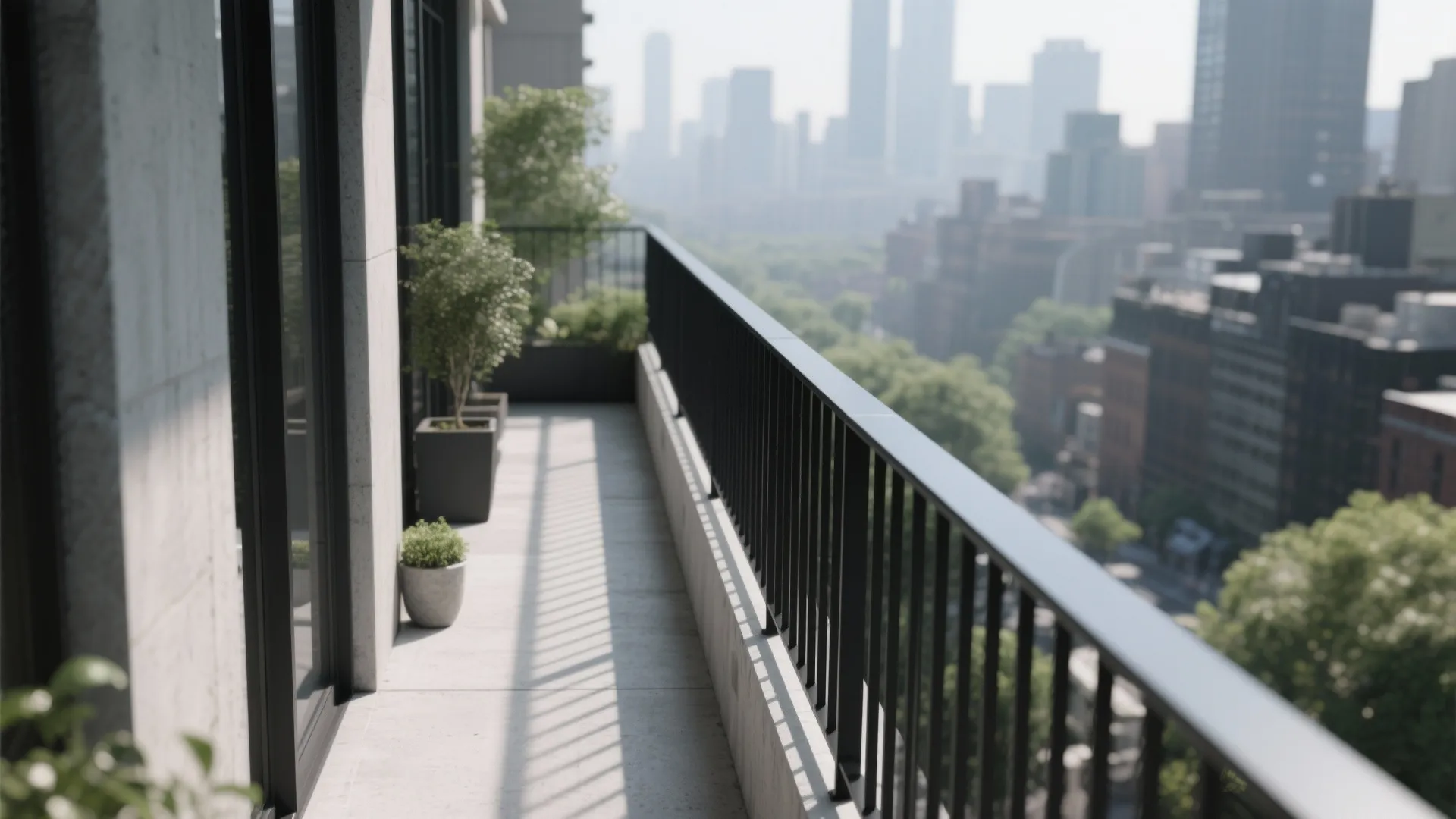 Slimline Black Iron Balustrades