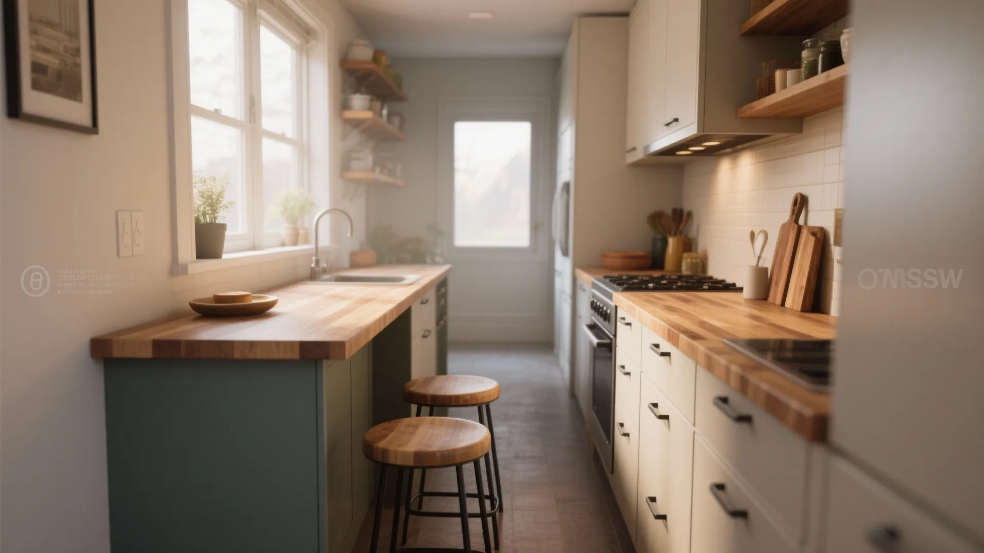 1. Slim Breakfast-Bar Peninsula