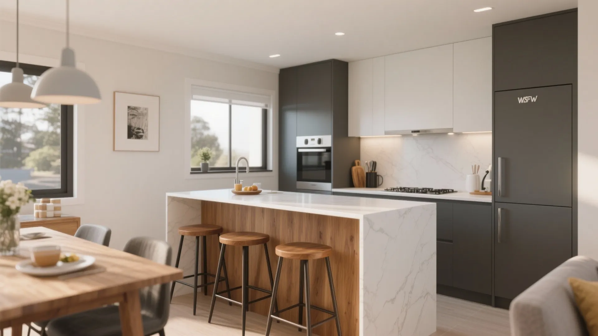 6. Breakfast Bar in Place of a Table