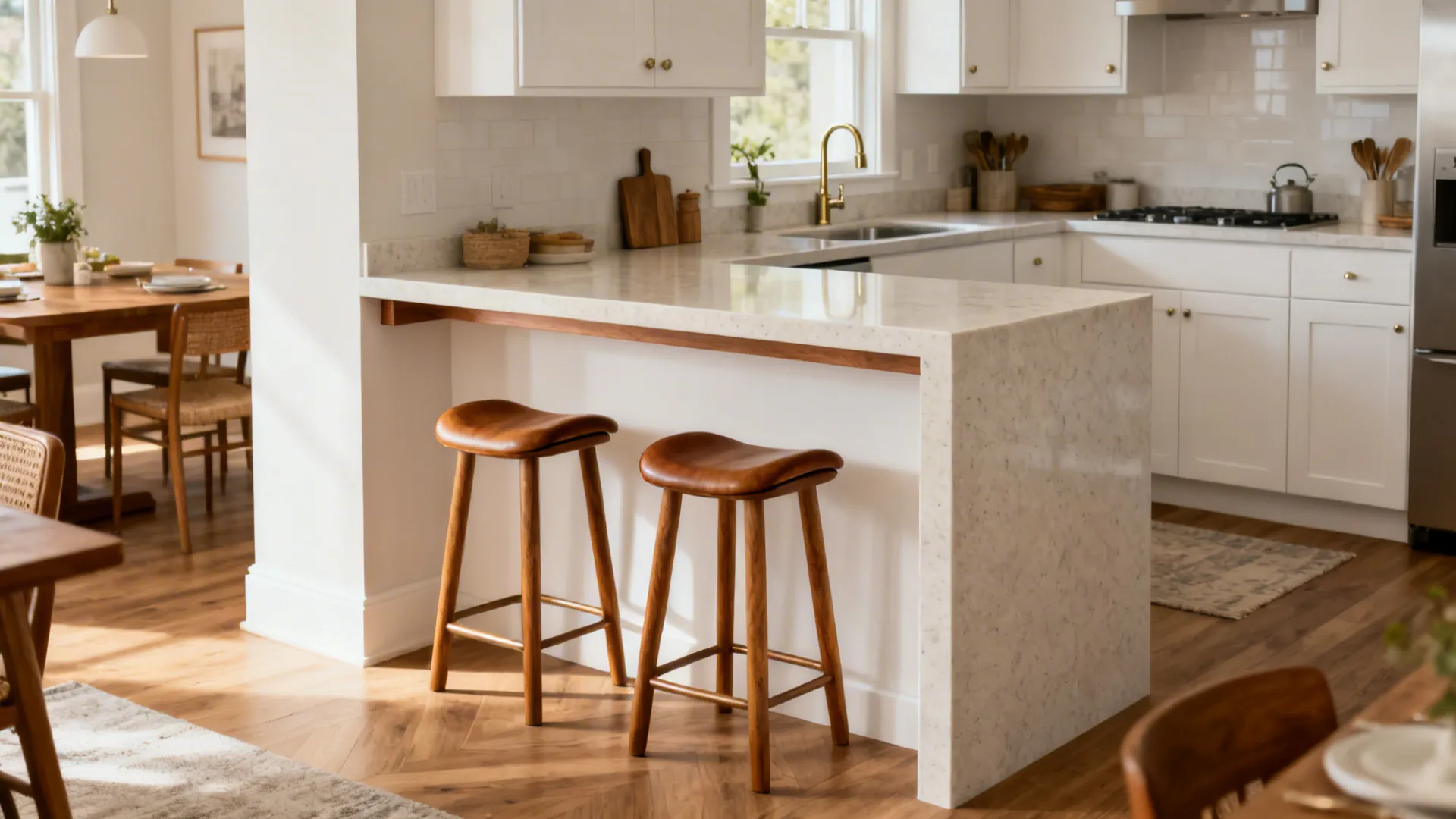 Minimal breakfast bar as a separation platform