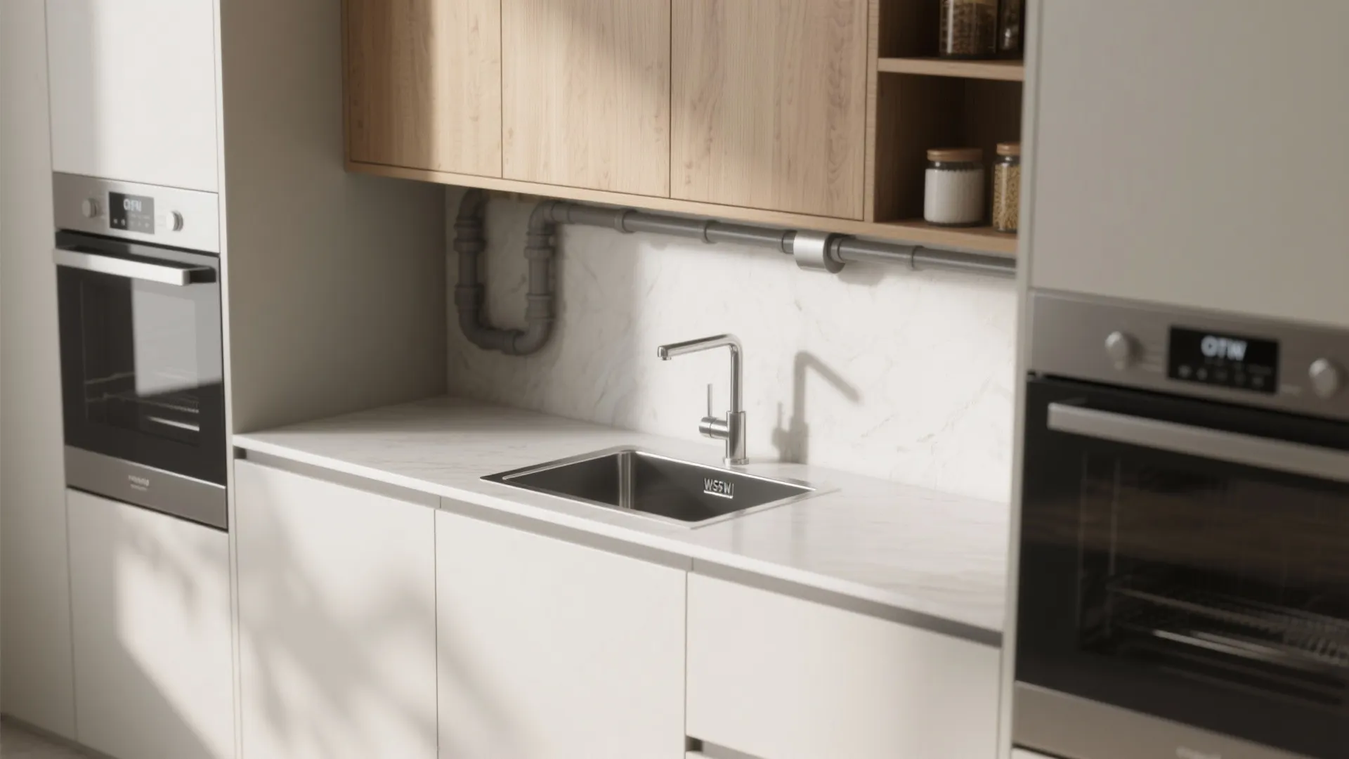 1. Slim cabinet sink: make it feel integrated