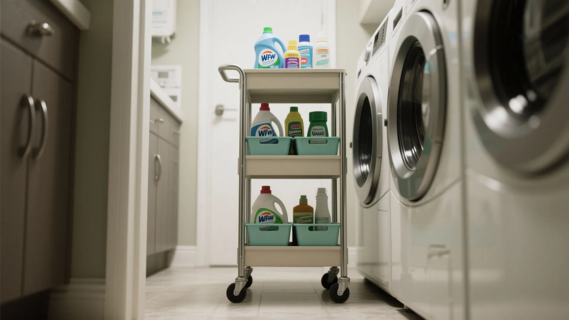 Bonus: Slim Rolling Cart Between Machines