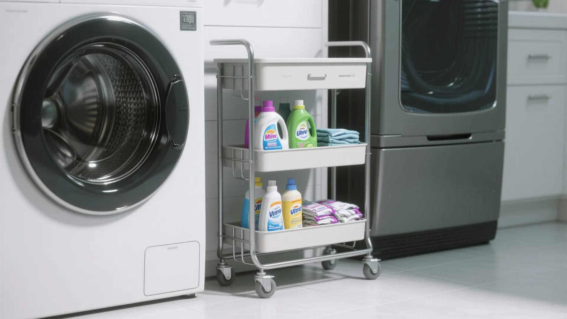 1. Slim Rolling Storage Carts