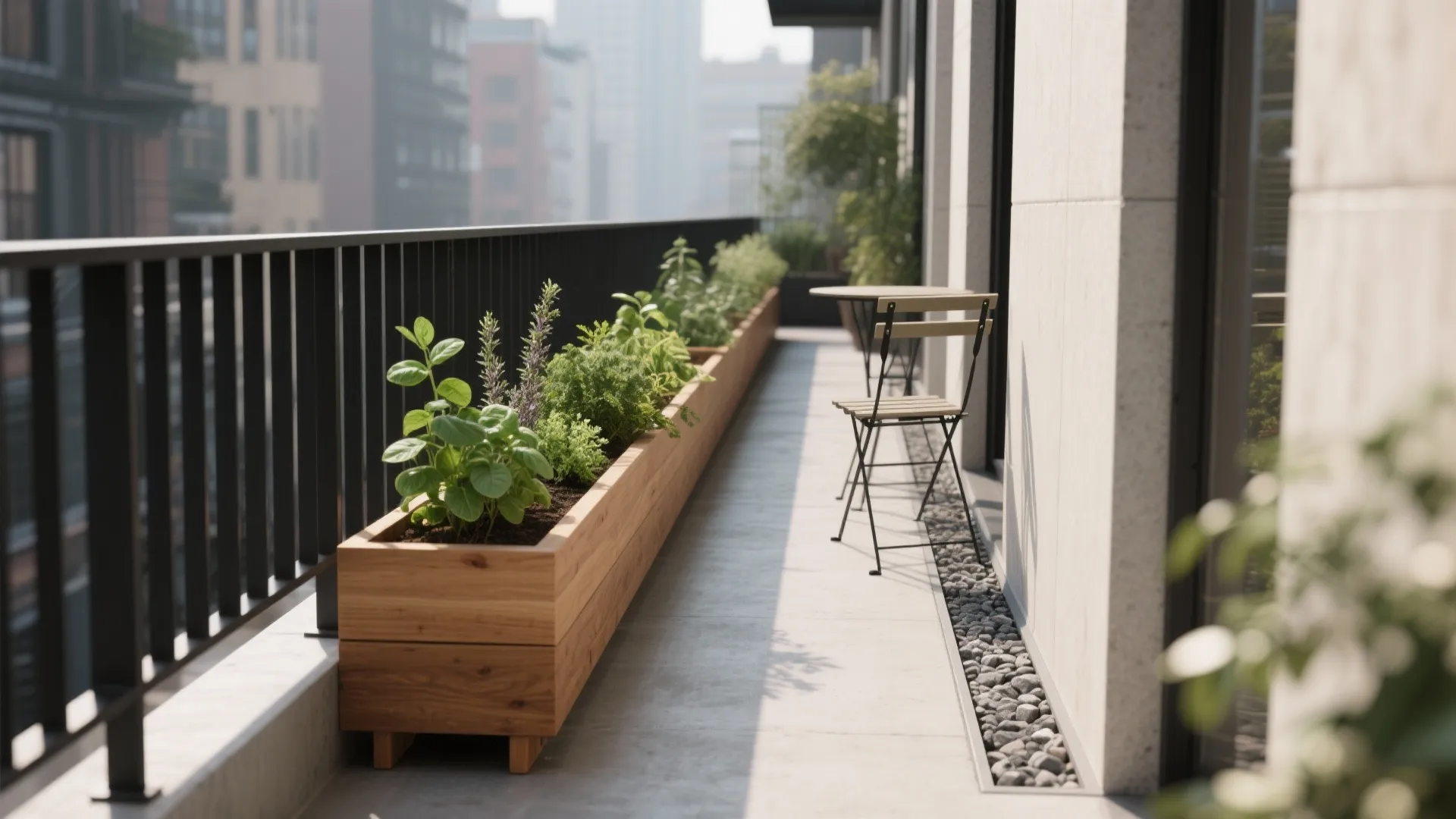 Slimline Cedar Boxes and Linear Layouts