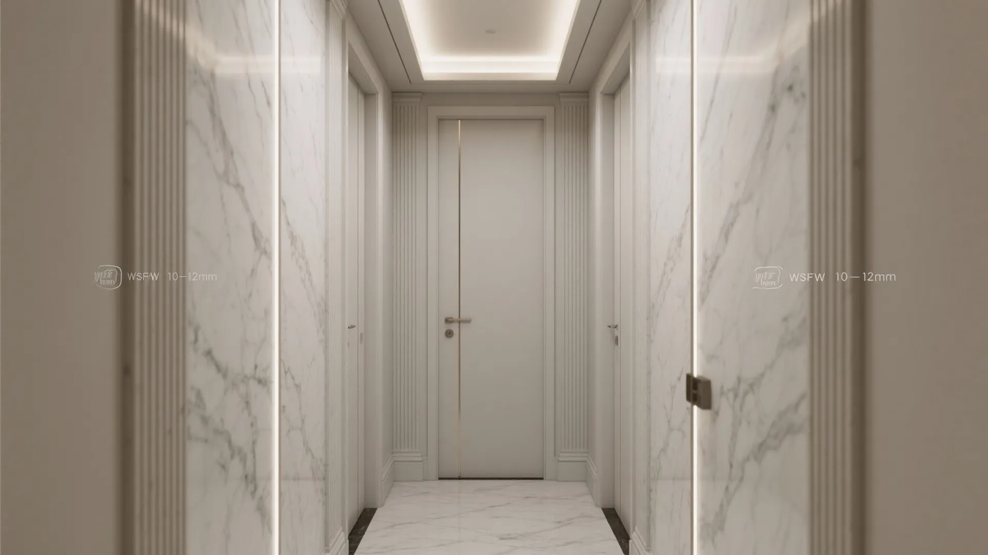 Slim Marble Cladding & Vertical Rhythm