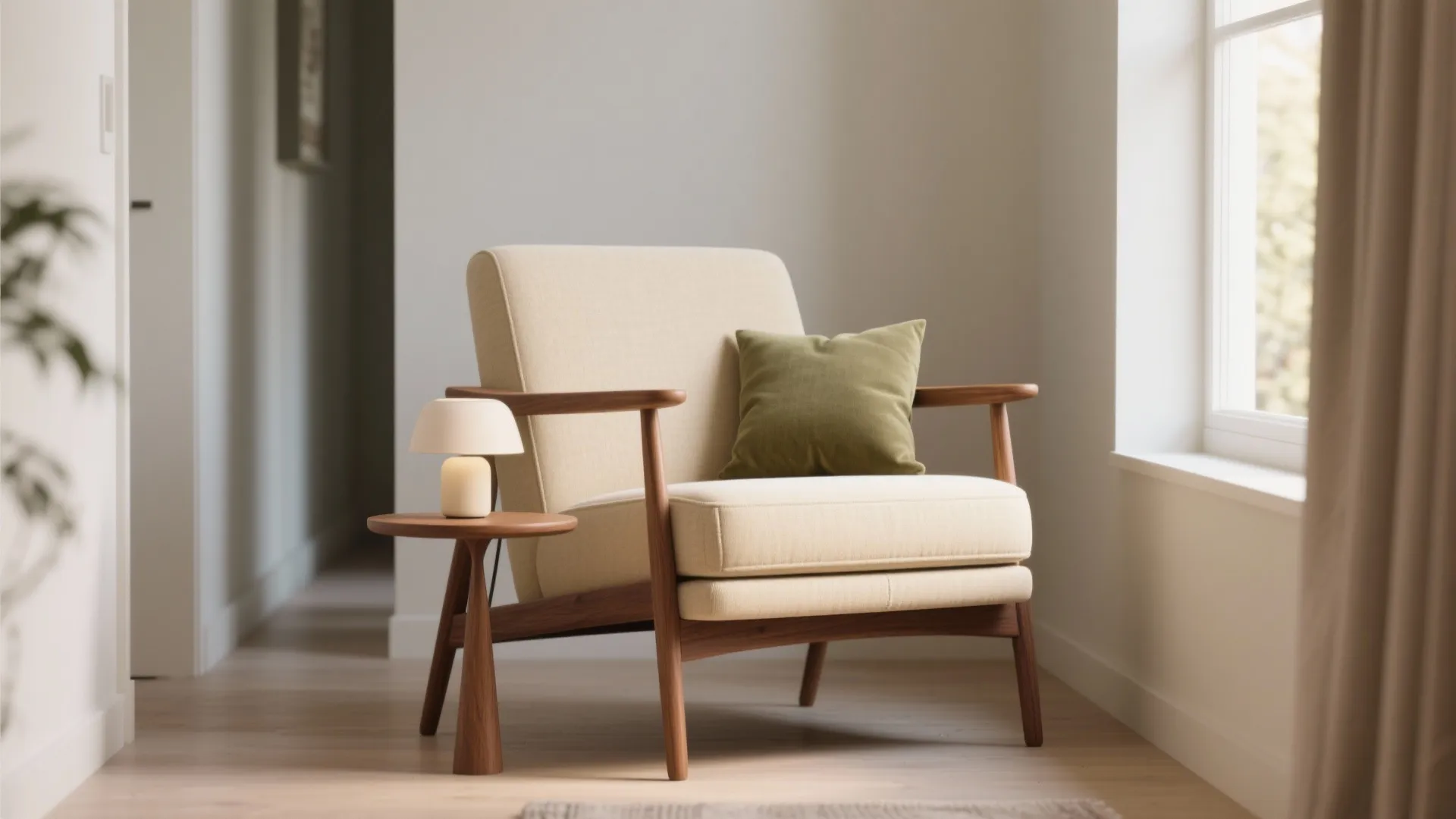 1. Slim-profile club chair
