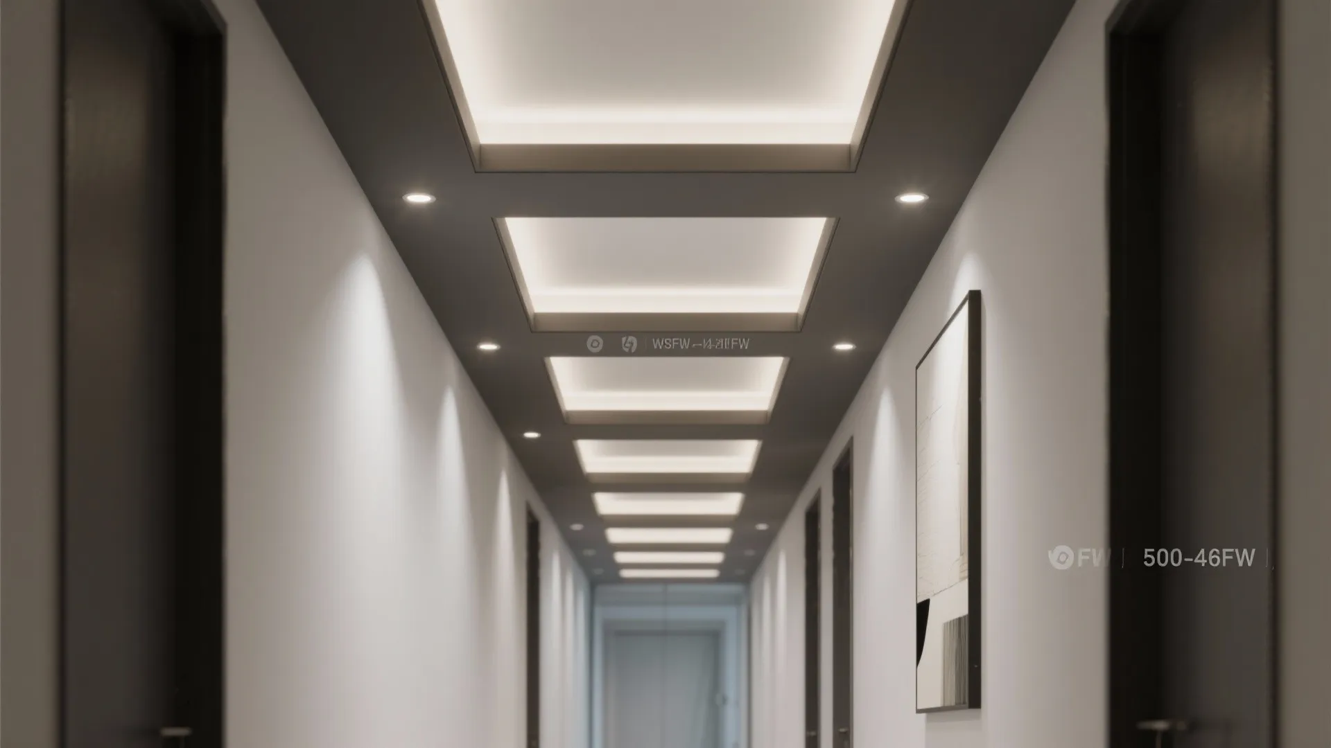 2) Coffered Ceiling, Simplified and Slim