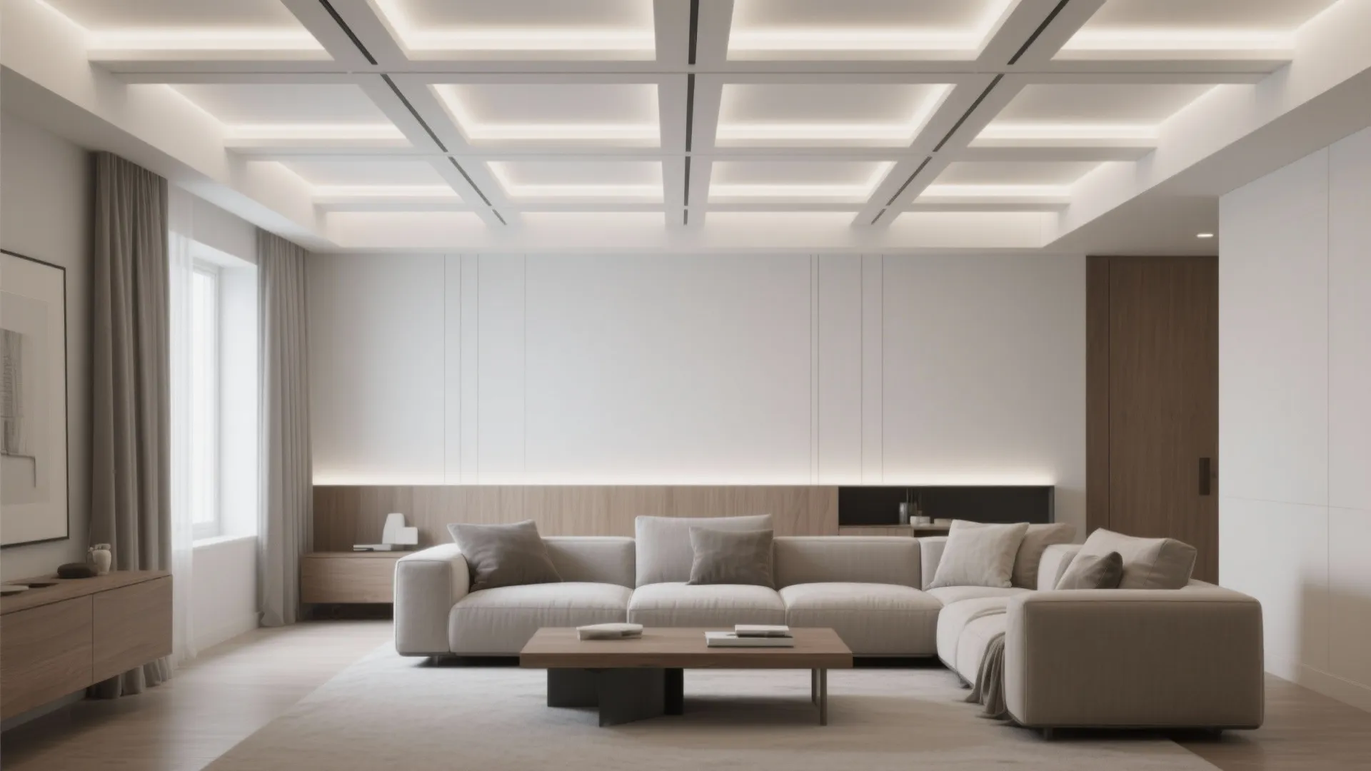 Ultra-Slim Coffered Grid