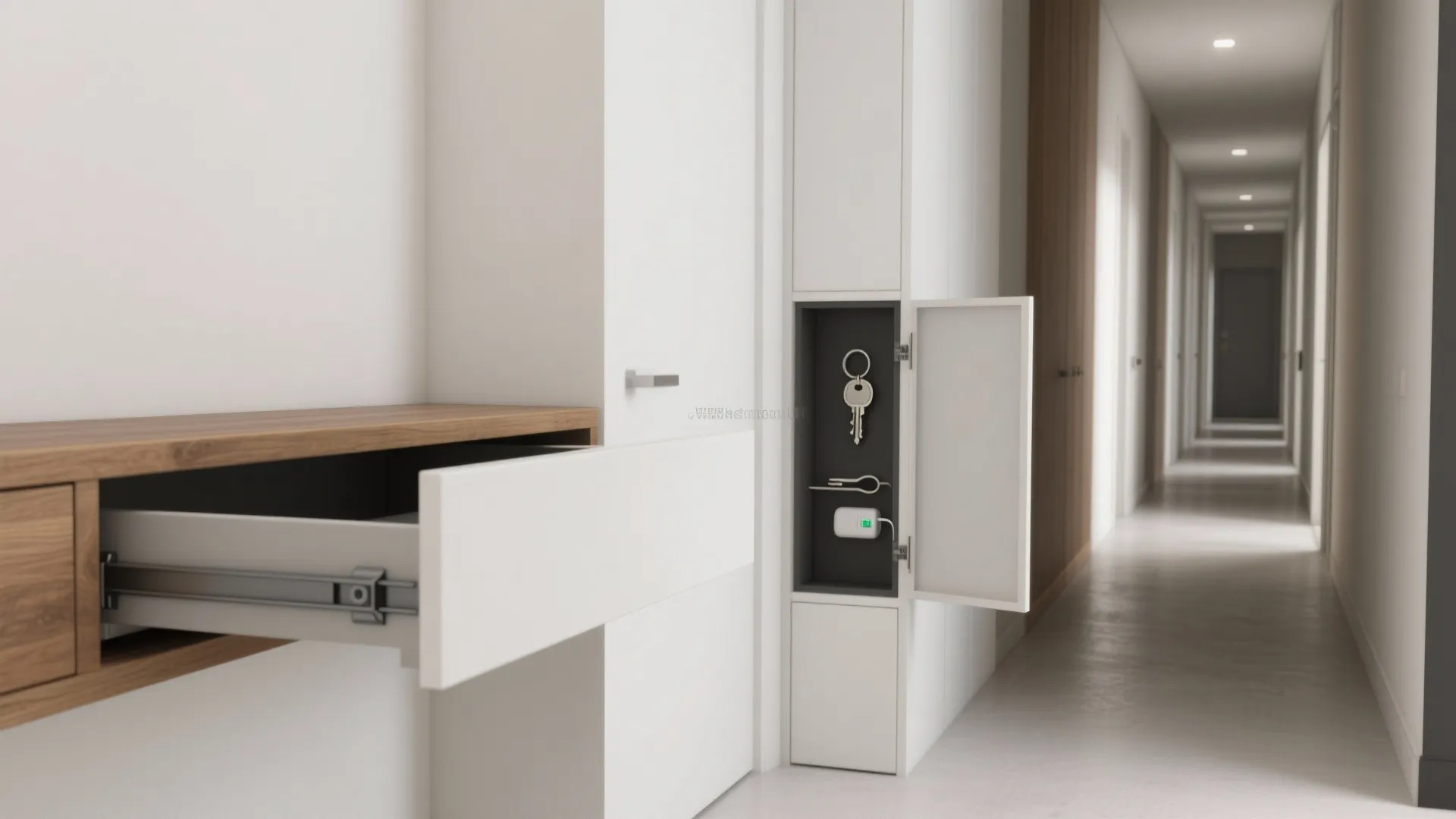 Slim Console with Hidden Storage