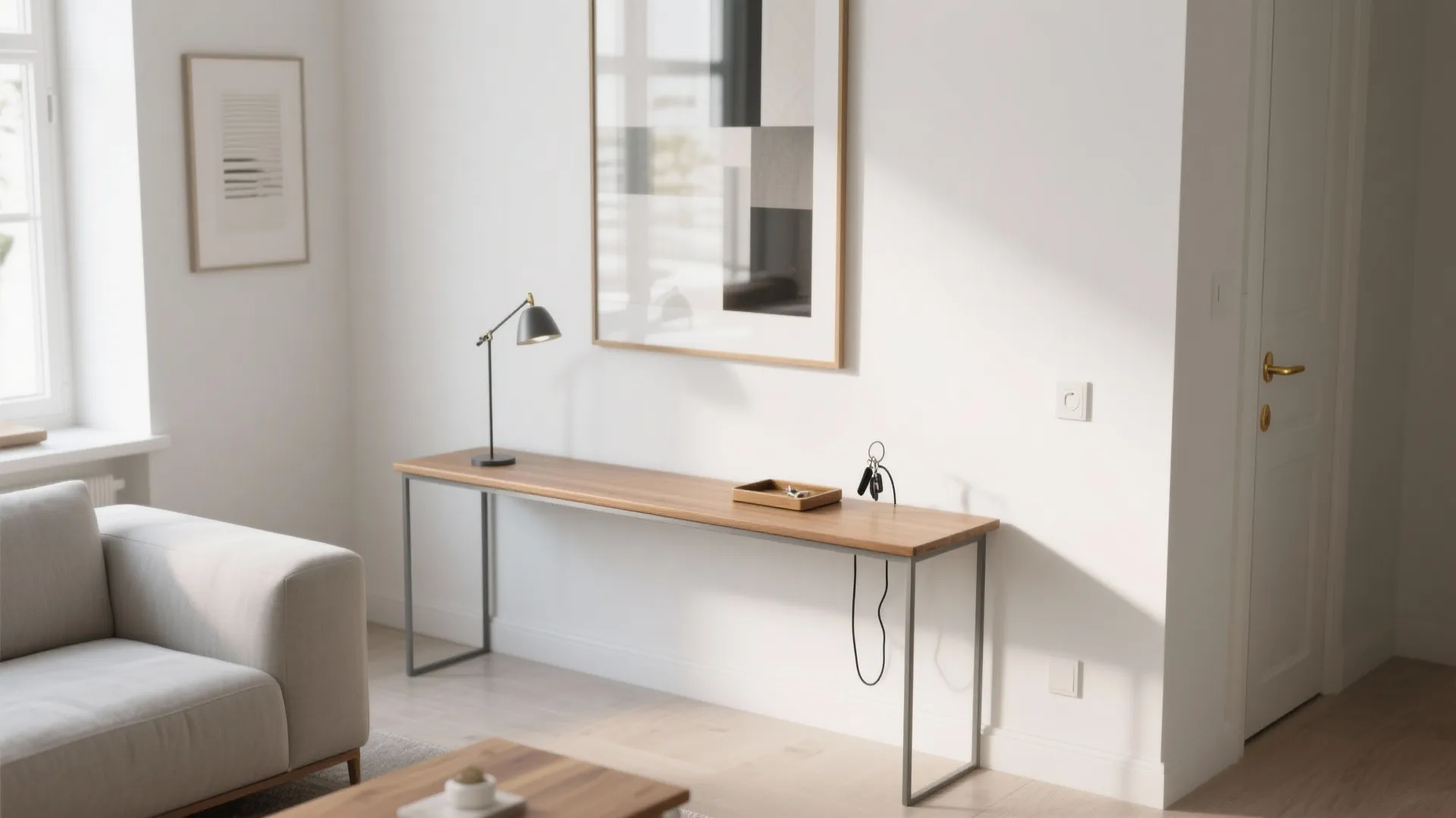 1) Slim, Minimal Console Storage