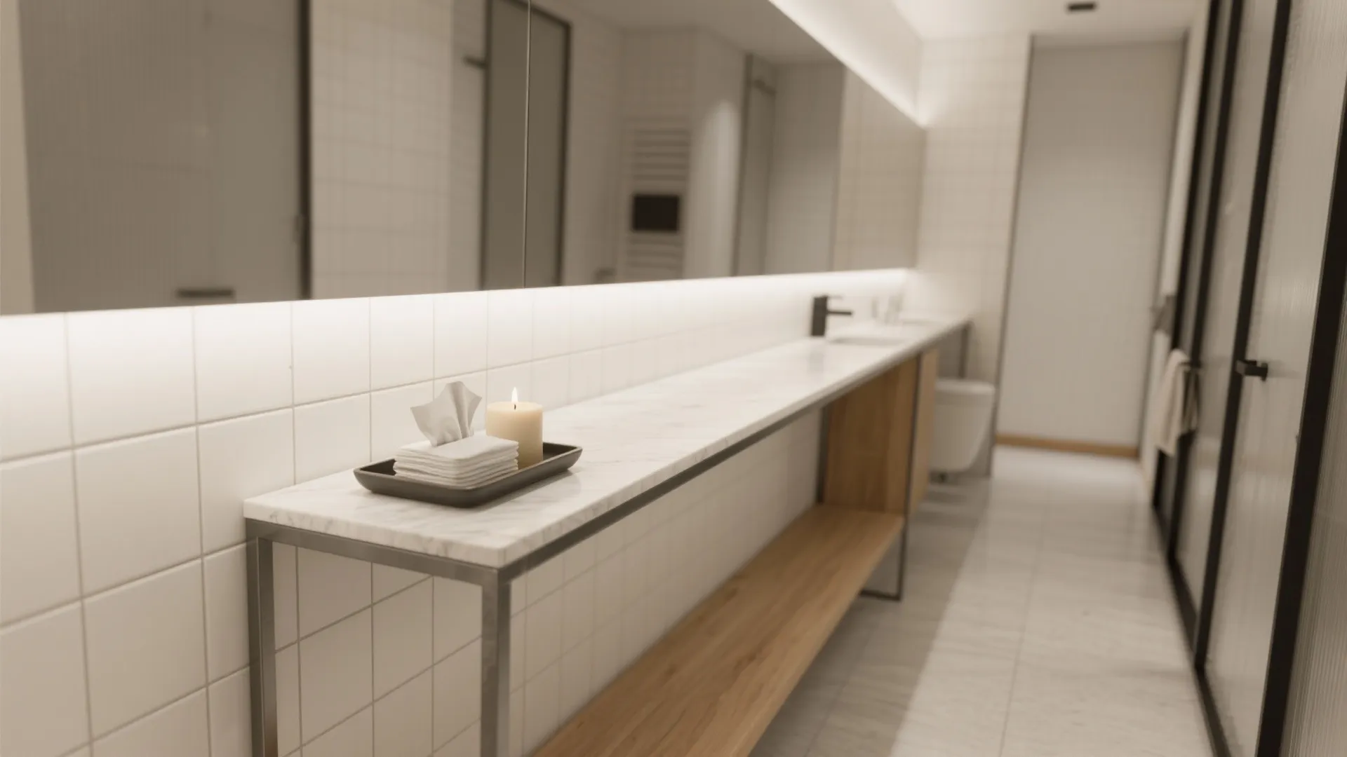 1) Slim Console Table Along the Quiet Wall