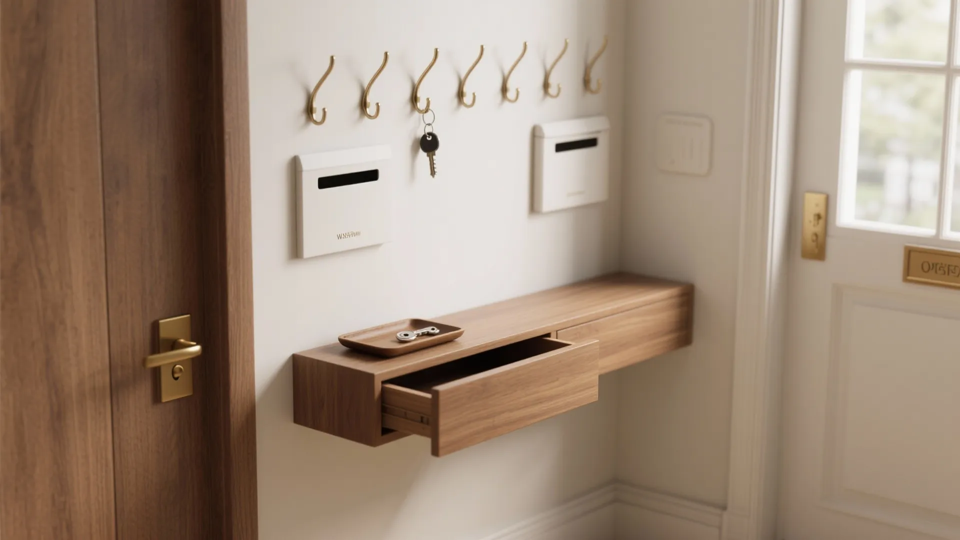 1. Slim Console with Vertical Storage