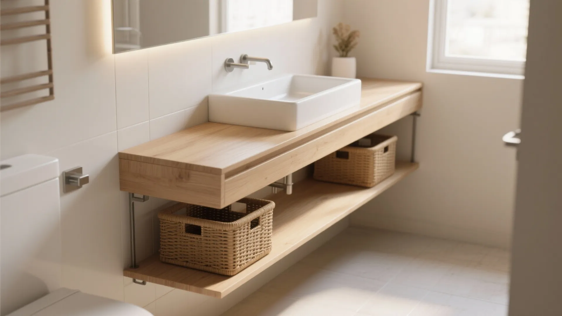5. Slim console sinks and floating counters
