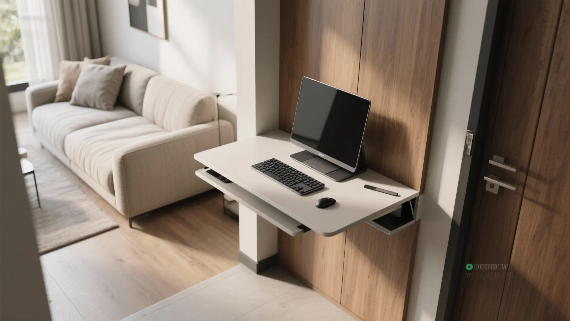 3. Slim console-to-desk flip