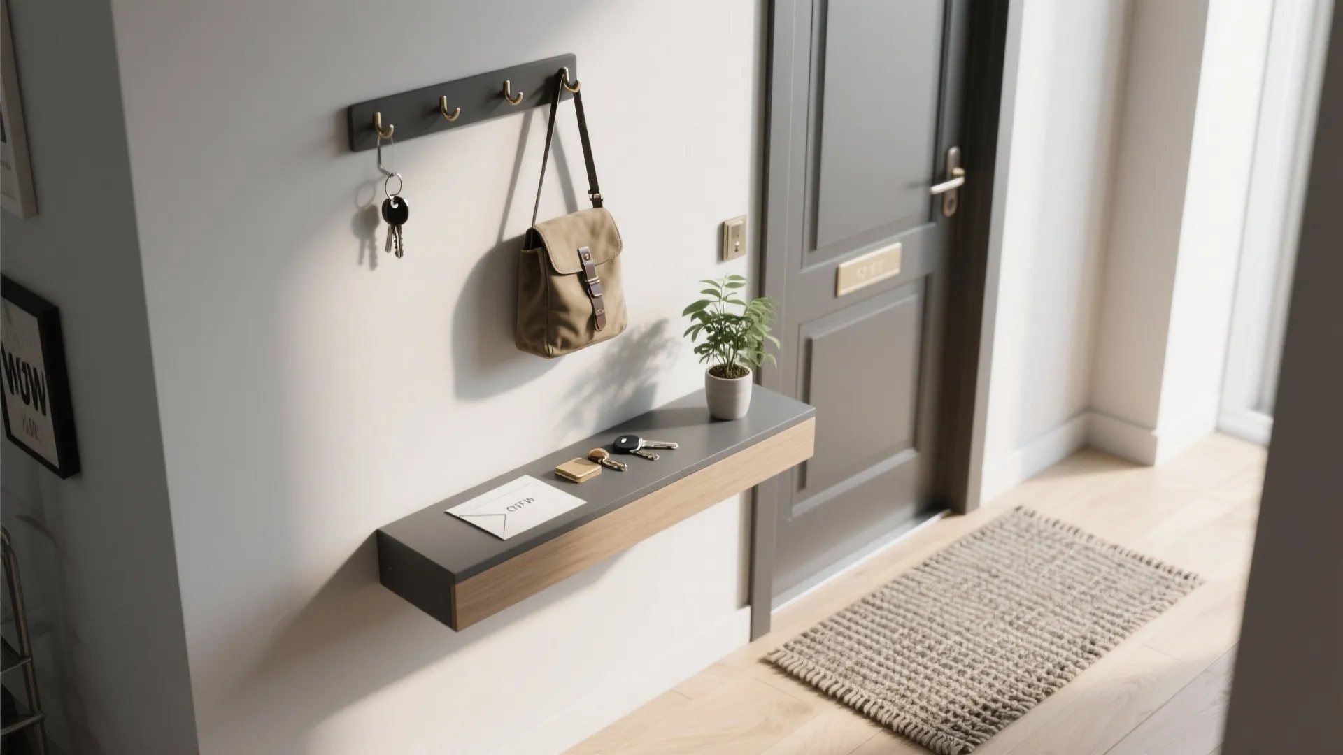 1. Zoned Entry with a Slim Console