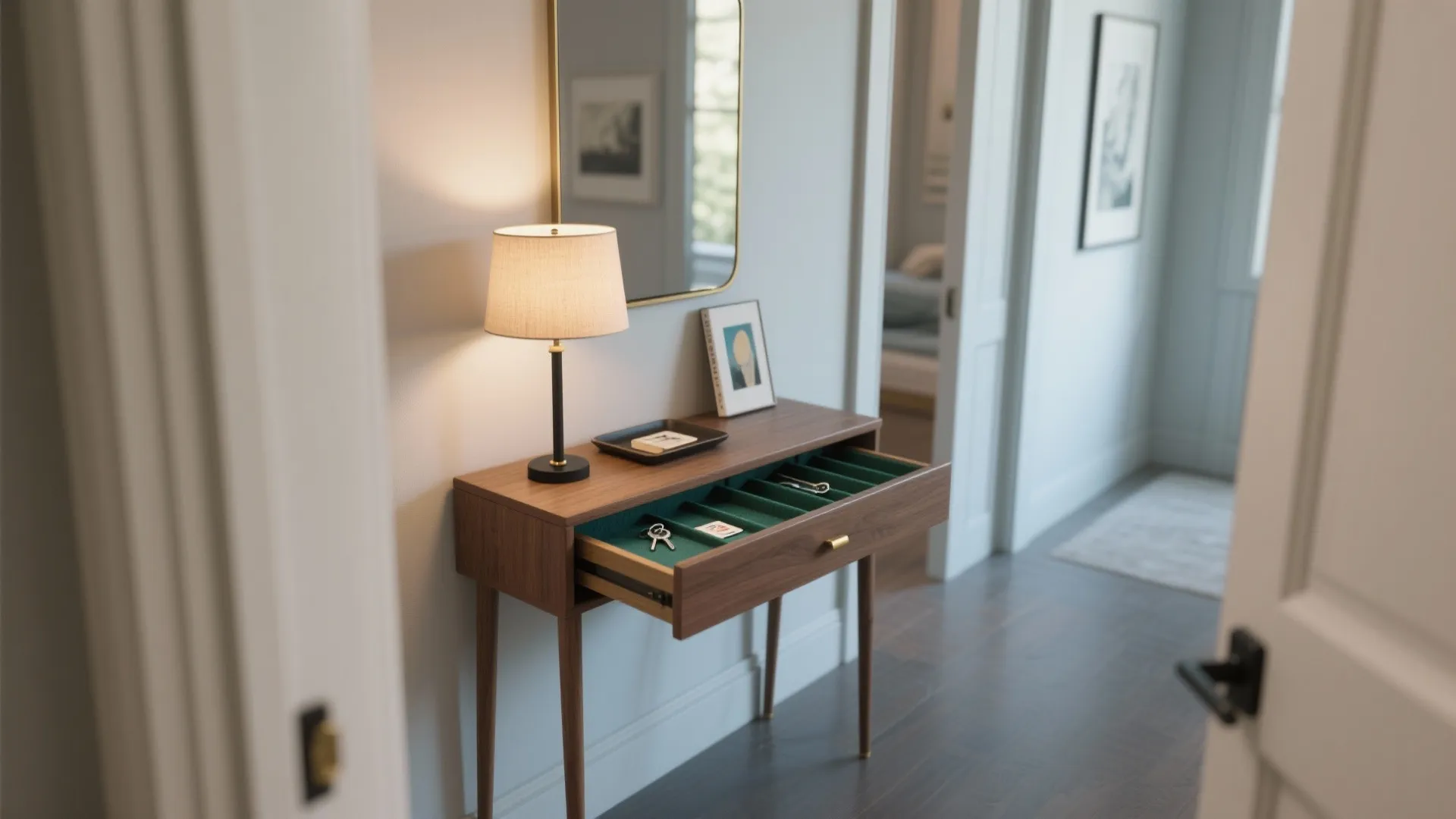 Small Console Table with Drawer: The Space-Saving Hero