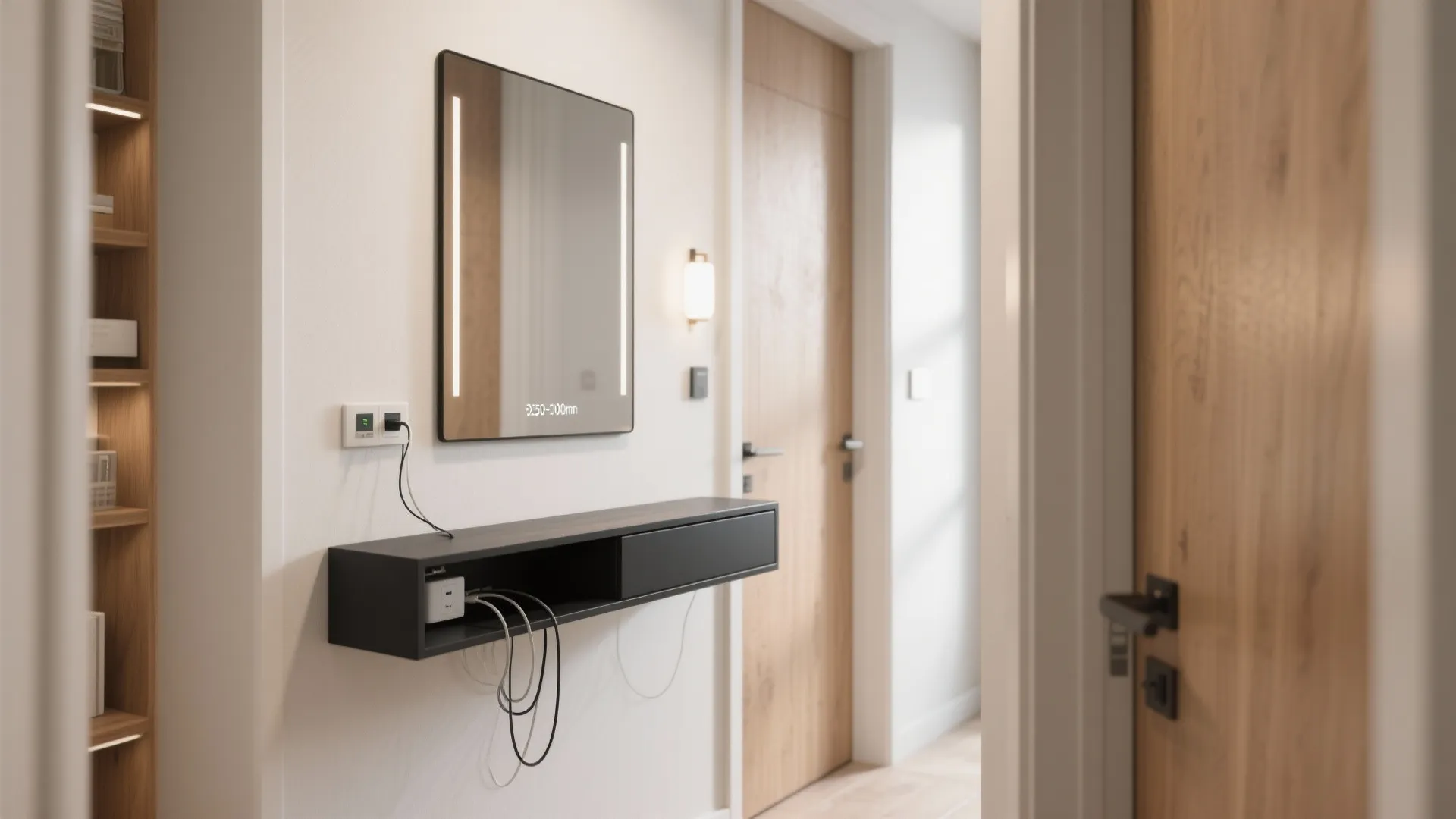 Slim Console + Mirror: Micro Entry That Works