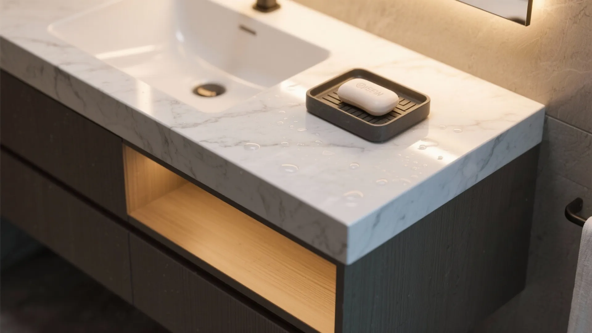 2. Slim Double-Use Countertops