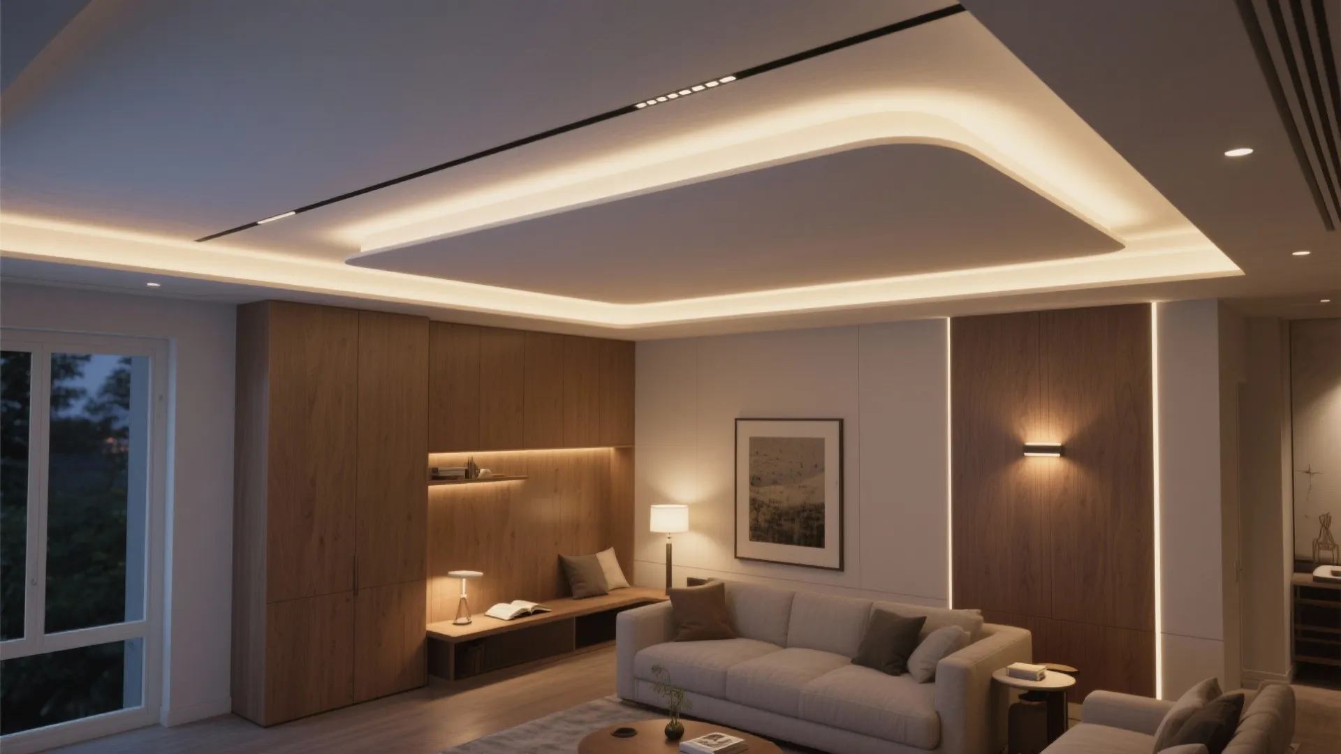 Slim Cove POP with Layered Lighting