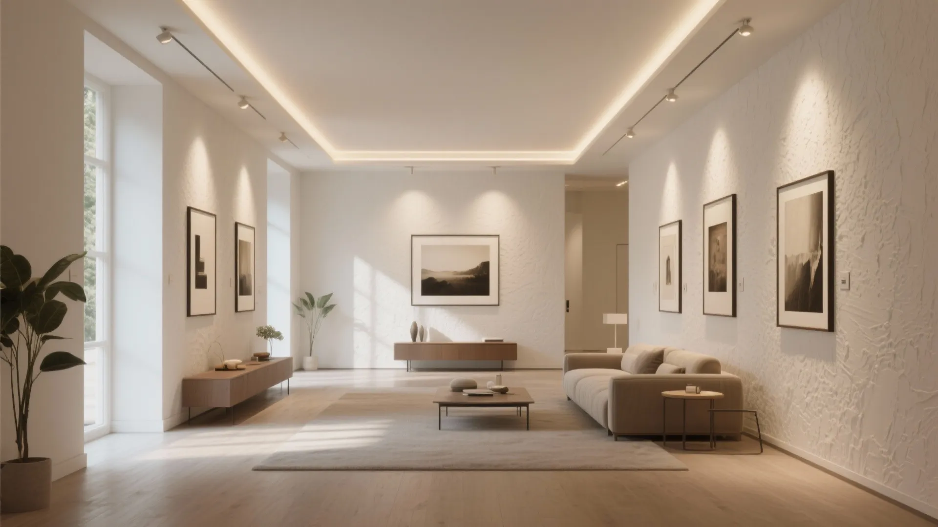 Slim POP coves paired with wall washers