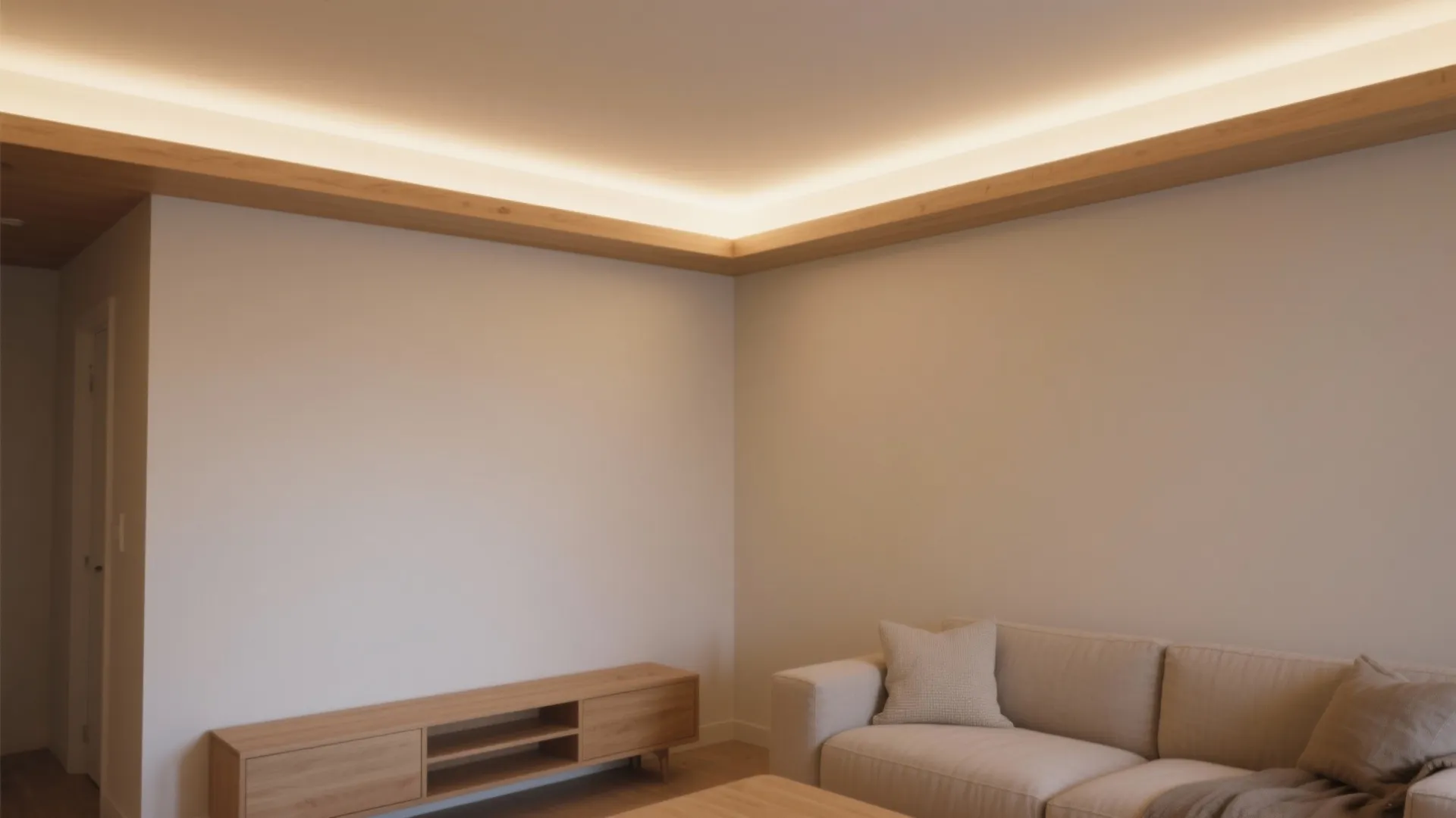 Idea 1: Float the edges with a slim cove