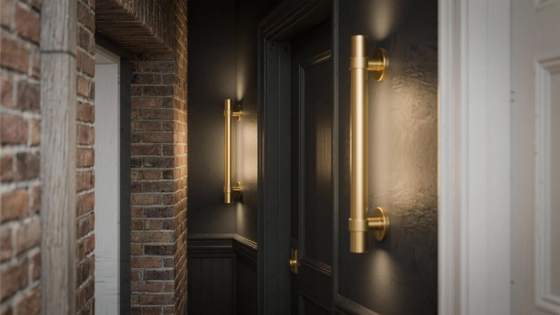 1. Slim Cylinder Sconces for Narrow Entrances