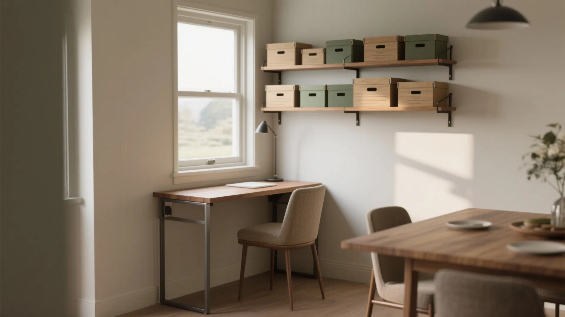 1. Slim desk, full function