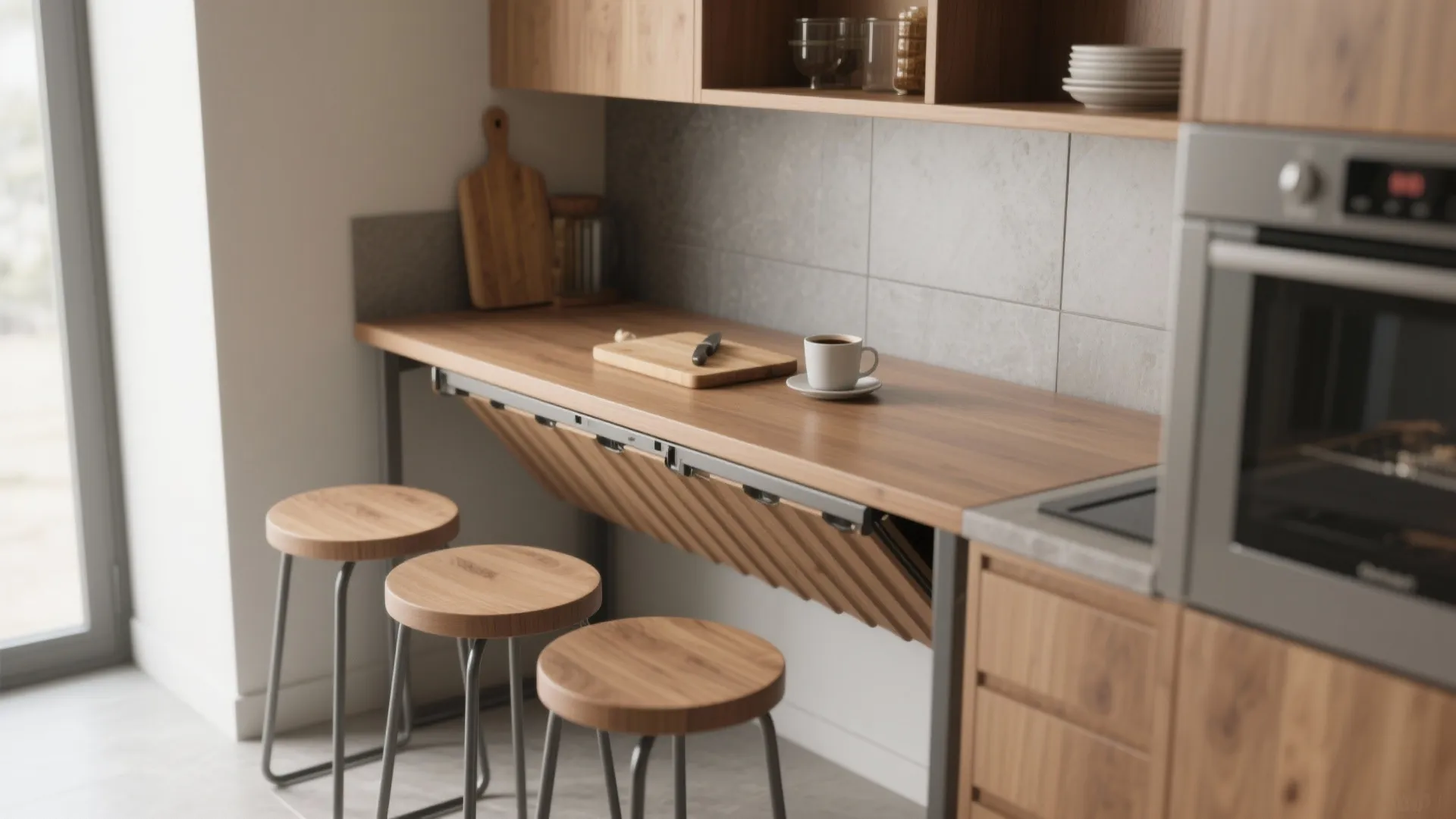 2. Slim Table with Multipurpose Seating