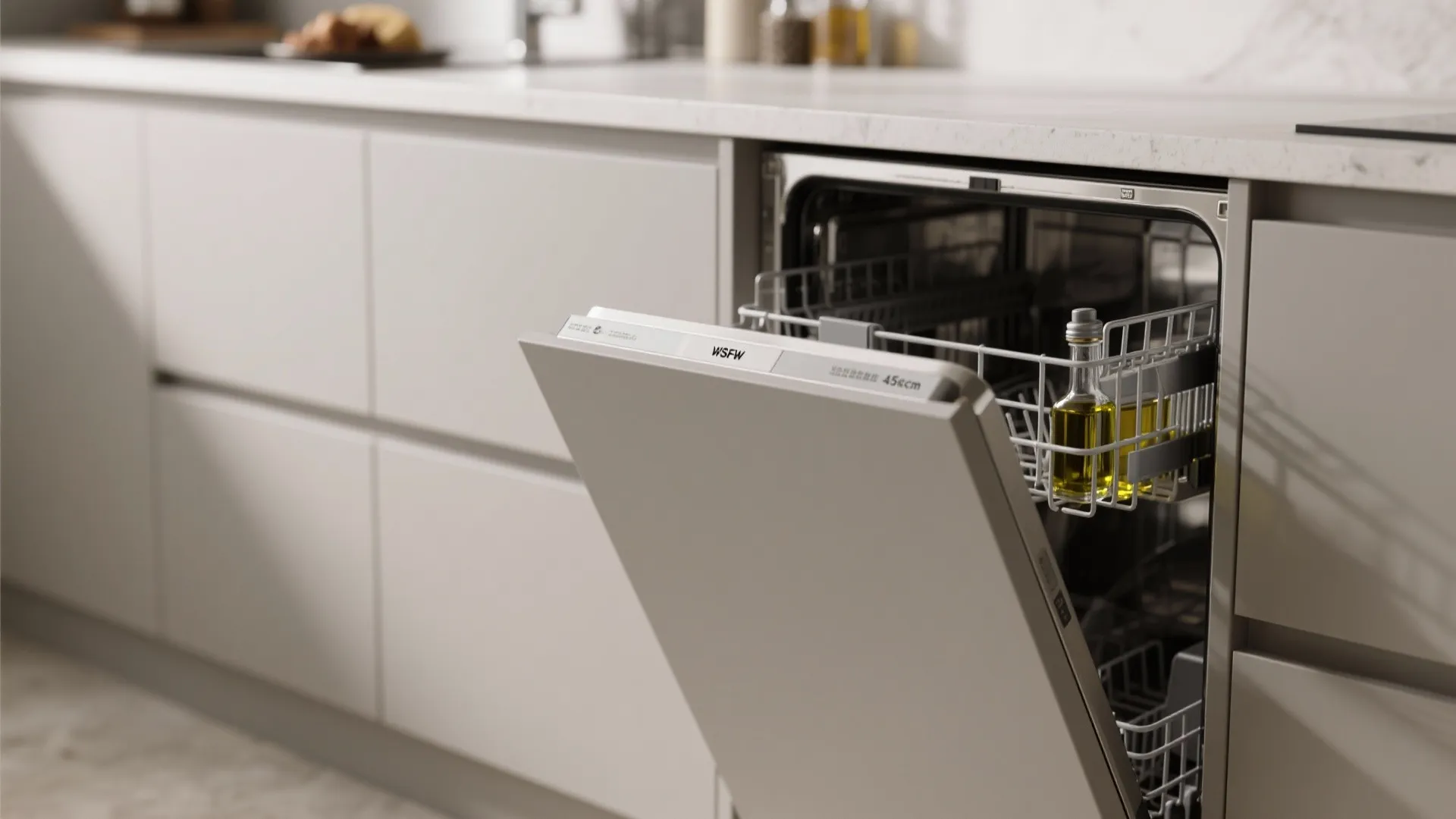 Ceiling-High Cabinets And Pocket Appliances