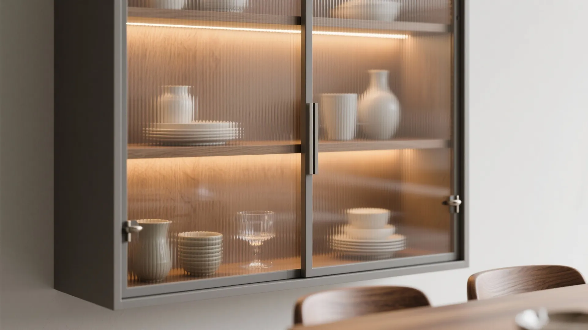 Slim display cabinets: shallow depth, tall impact