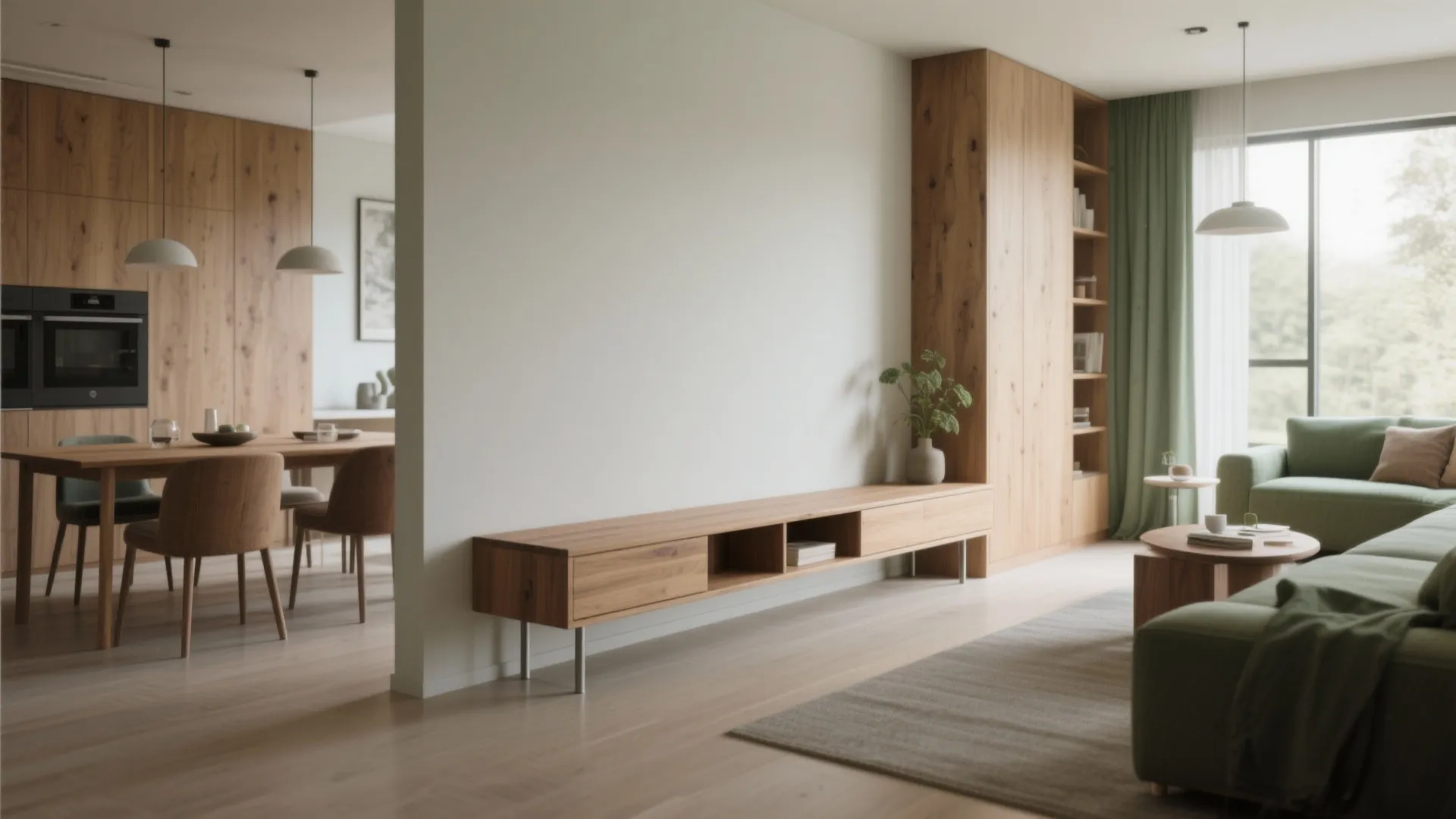 Slim bench as a divider