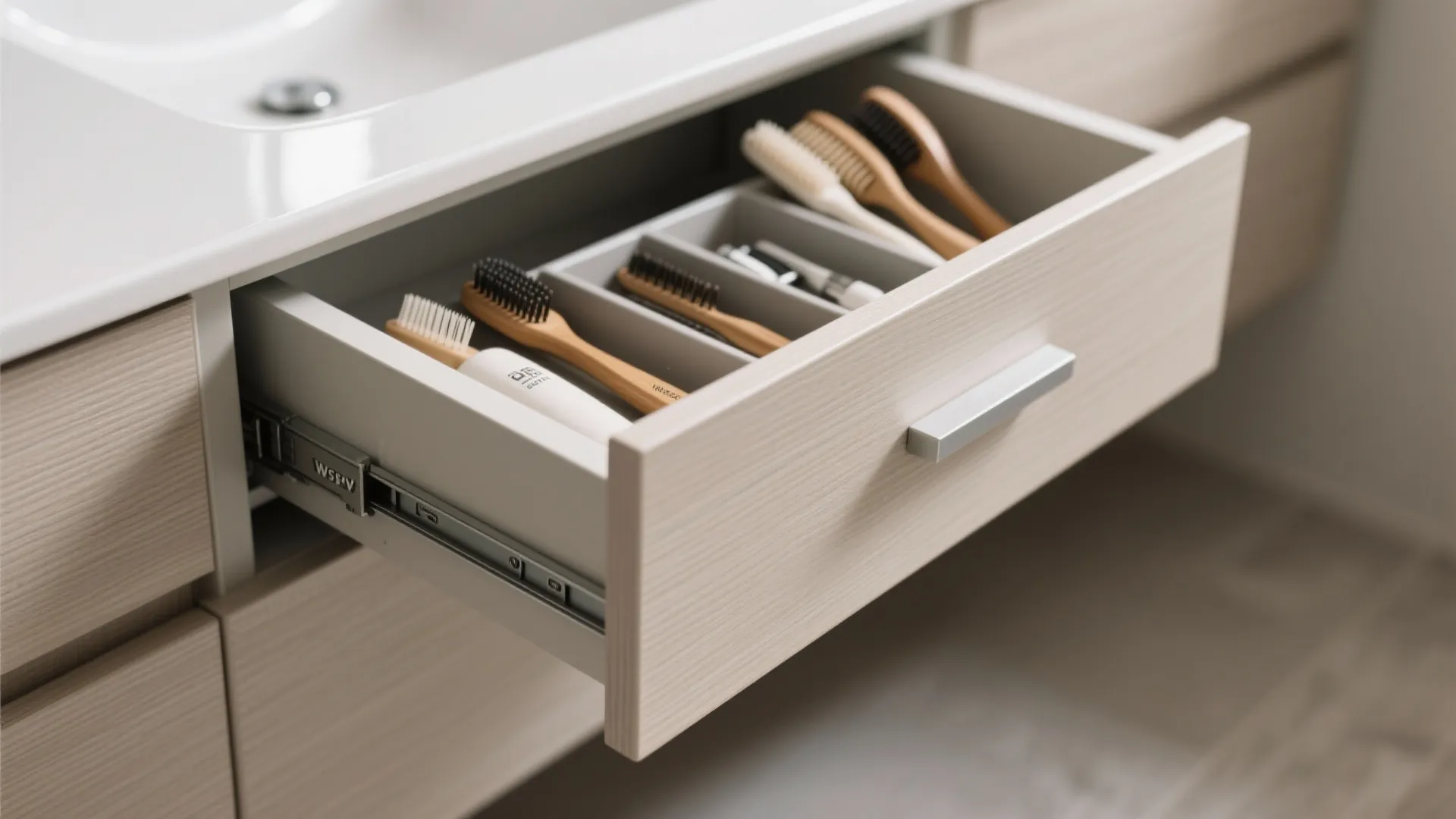 Floating Vanities with Slim Drawers