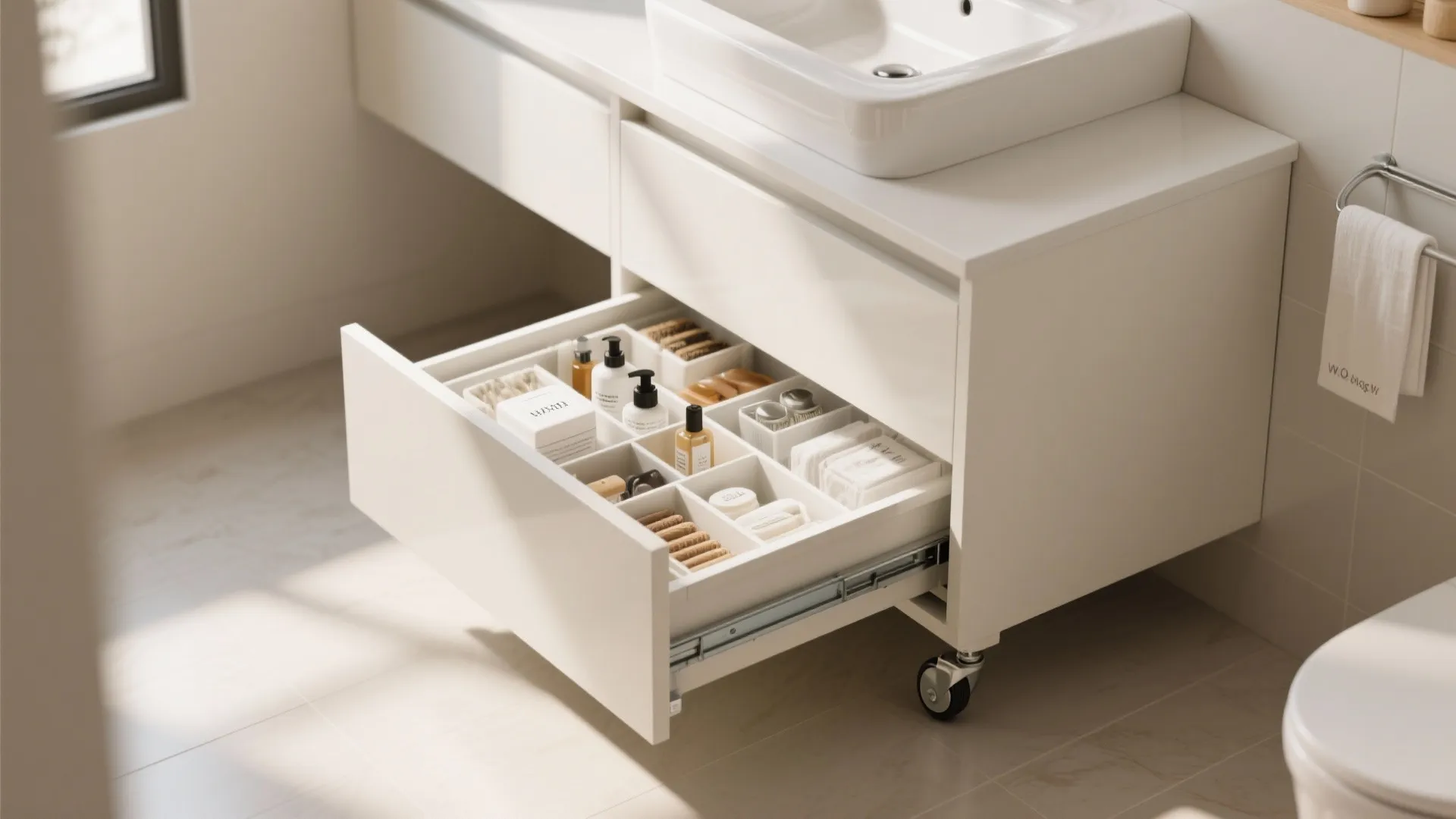 7. Slim Drawer Unit on Wheels