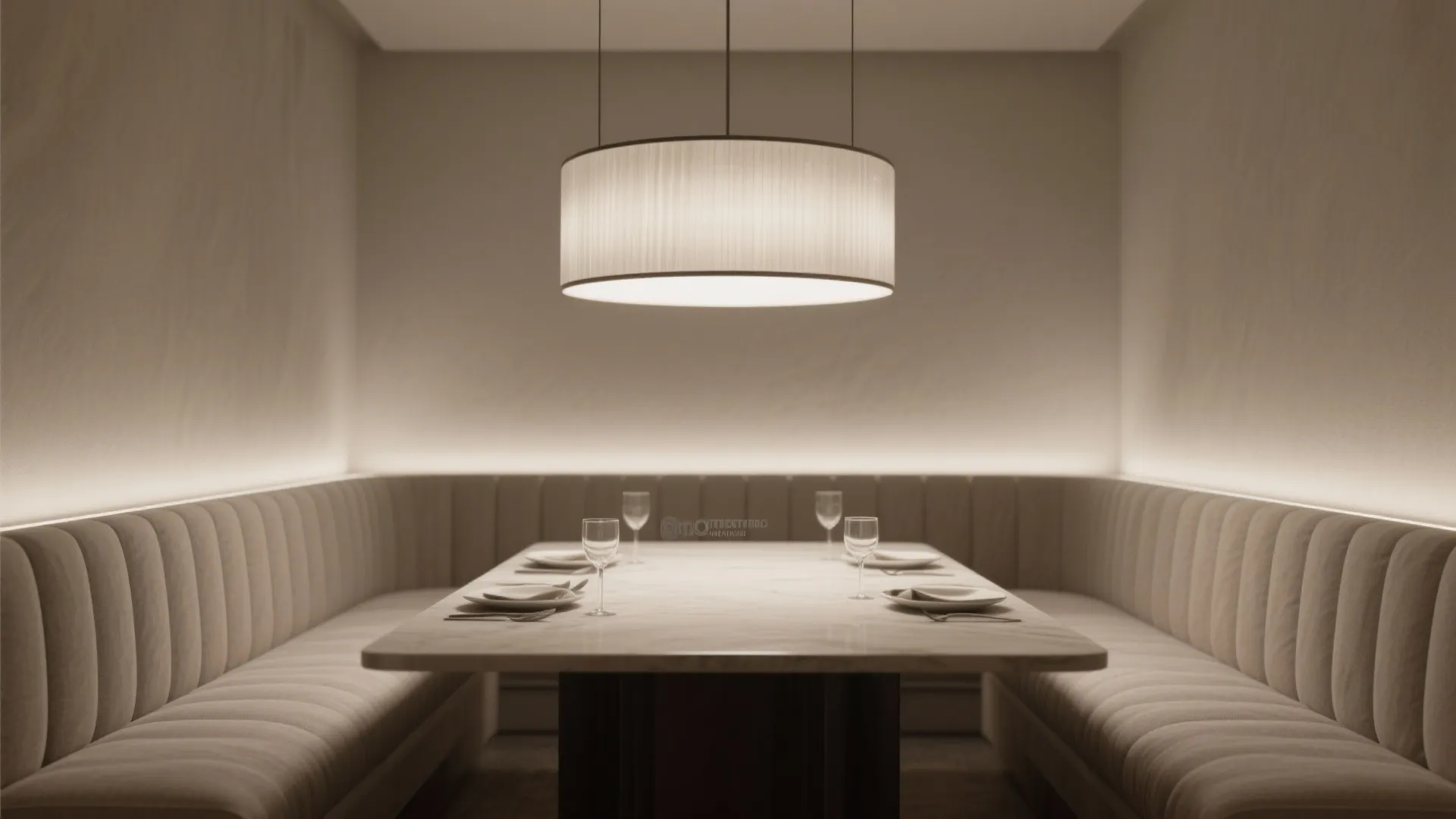 3. Slim Drum Chandeliers for Soft, Even Light