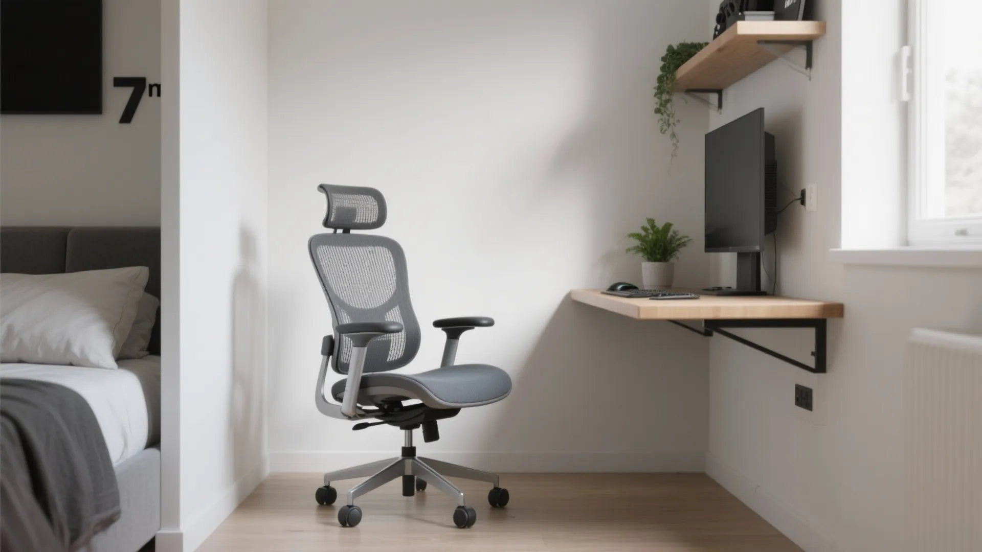1) Slim-profile ergonomic chairs (compact without the bulk)