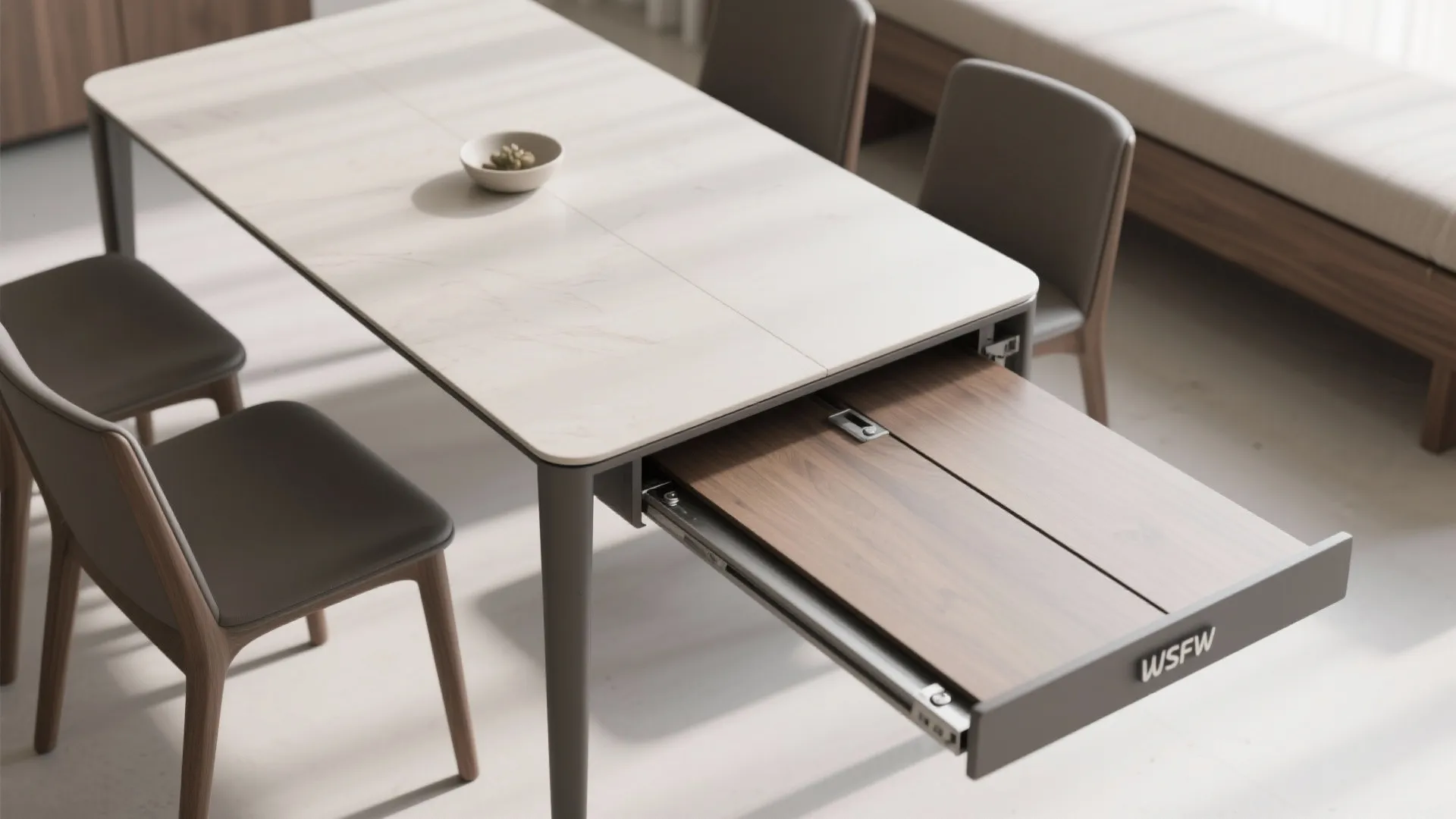 2. Slim, Extendable Dining Sets