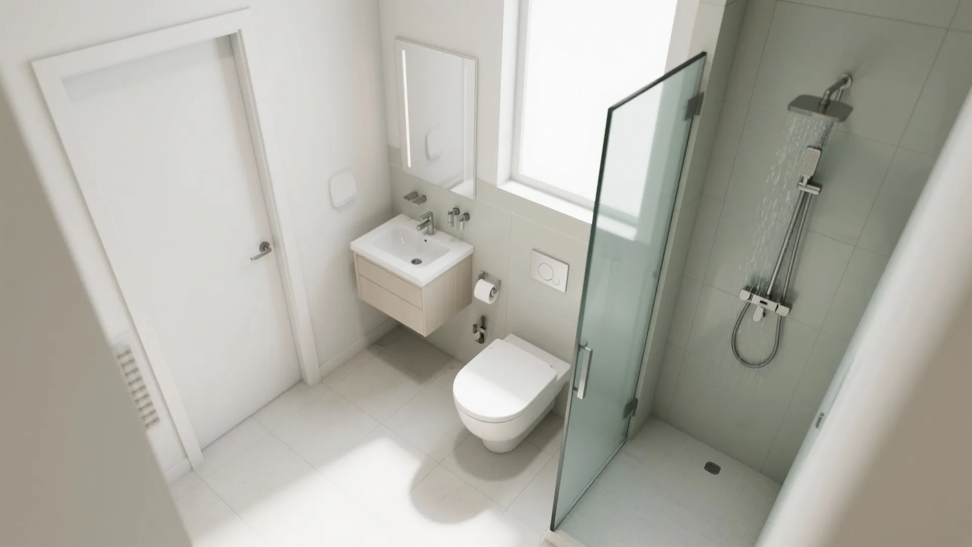 Idea 3: Slim fixtures and smarter doors